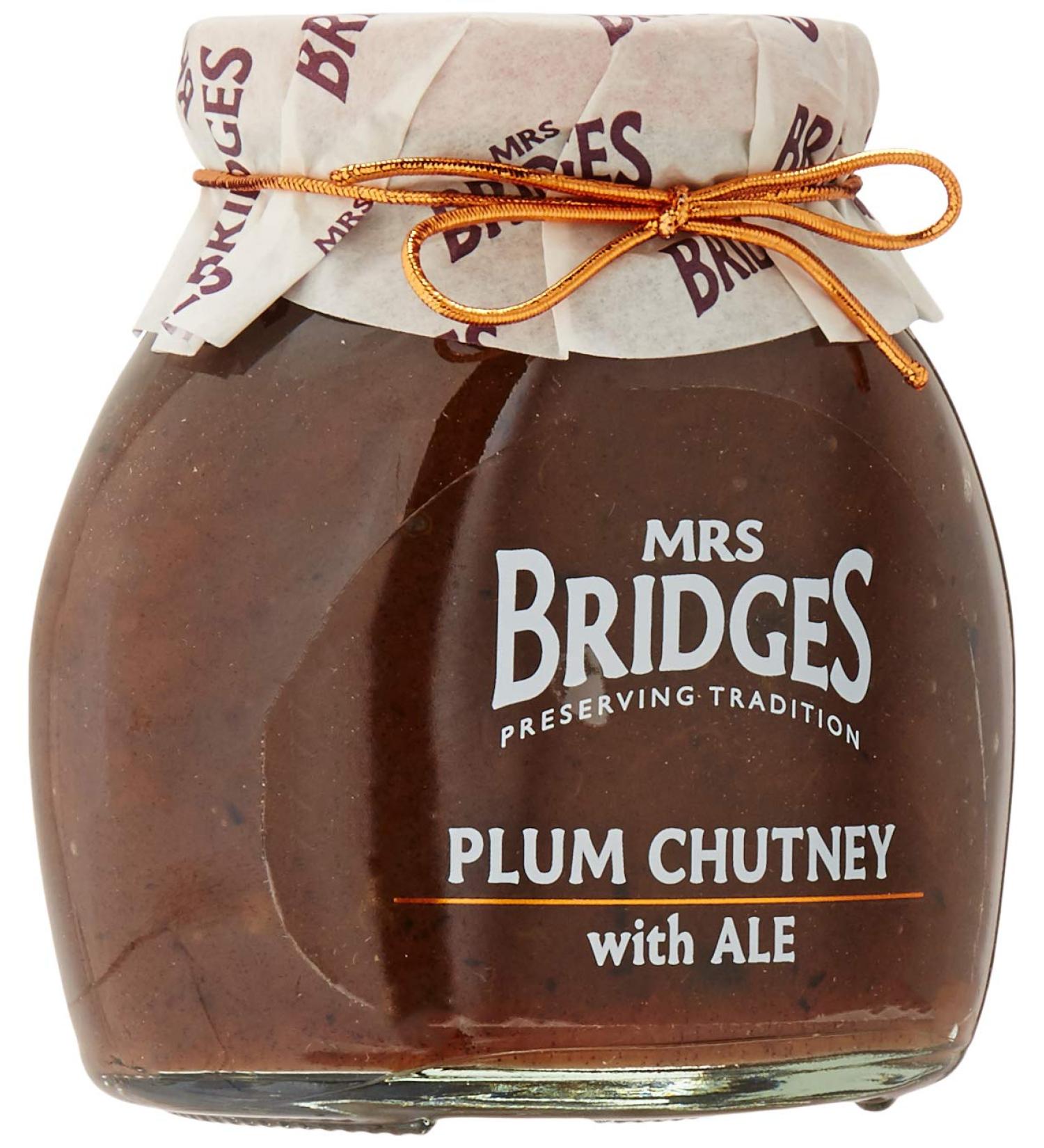 Mrs Bridges Plum Chutney with Ale - 10oz | Delicious Gourmet Condiment - Buy Online on GoSupps.com