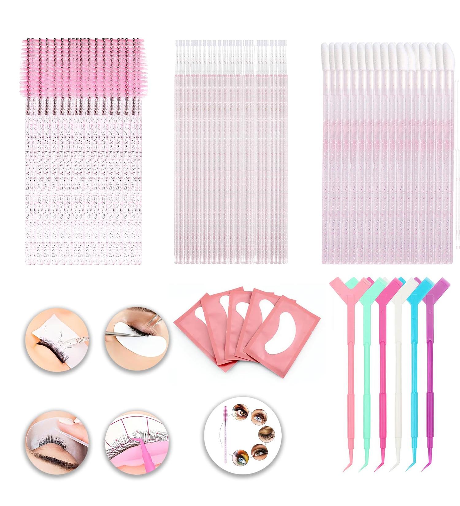 150 Disposable Mascara Brushes and Lip Applicators and Microswabs Kit 6Pieces Y Shape Eyelash Lift Tool Eyelash Brush 5 Pairs Lint Free Under Eye Gel Pads Makeup Brush Makeup Tool Cosmetic Accessori A1 - Buy Online on GoSupps.com