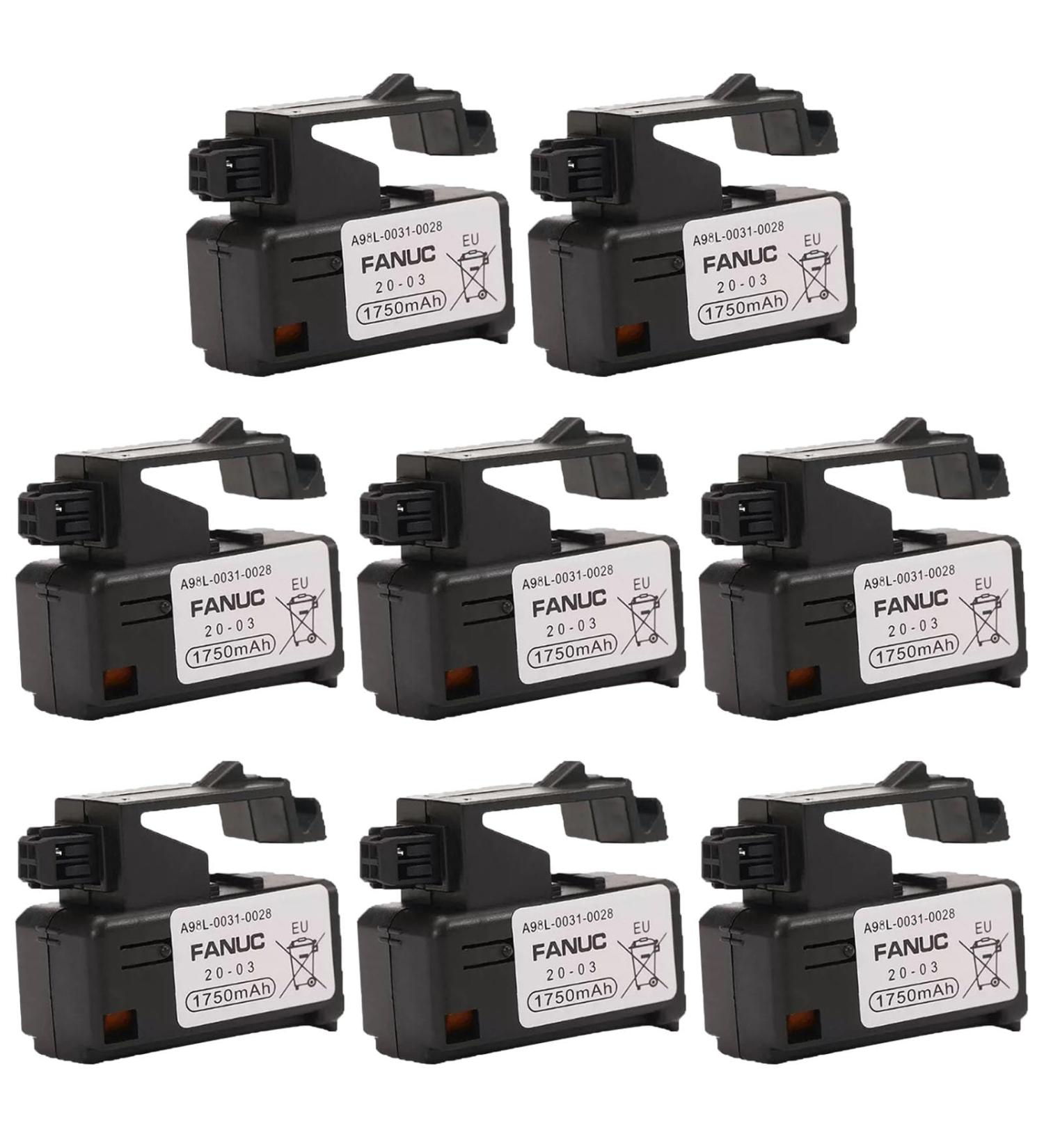 Buy WELLVEUS 8 Pack A98L-0031-0028 PLC 3V 1750mAh Battery for Fanuc A02B-0309-K102 | International Shipping Available - Buy Online on GoSupps.com