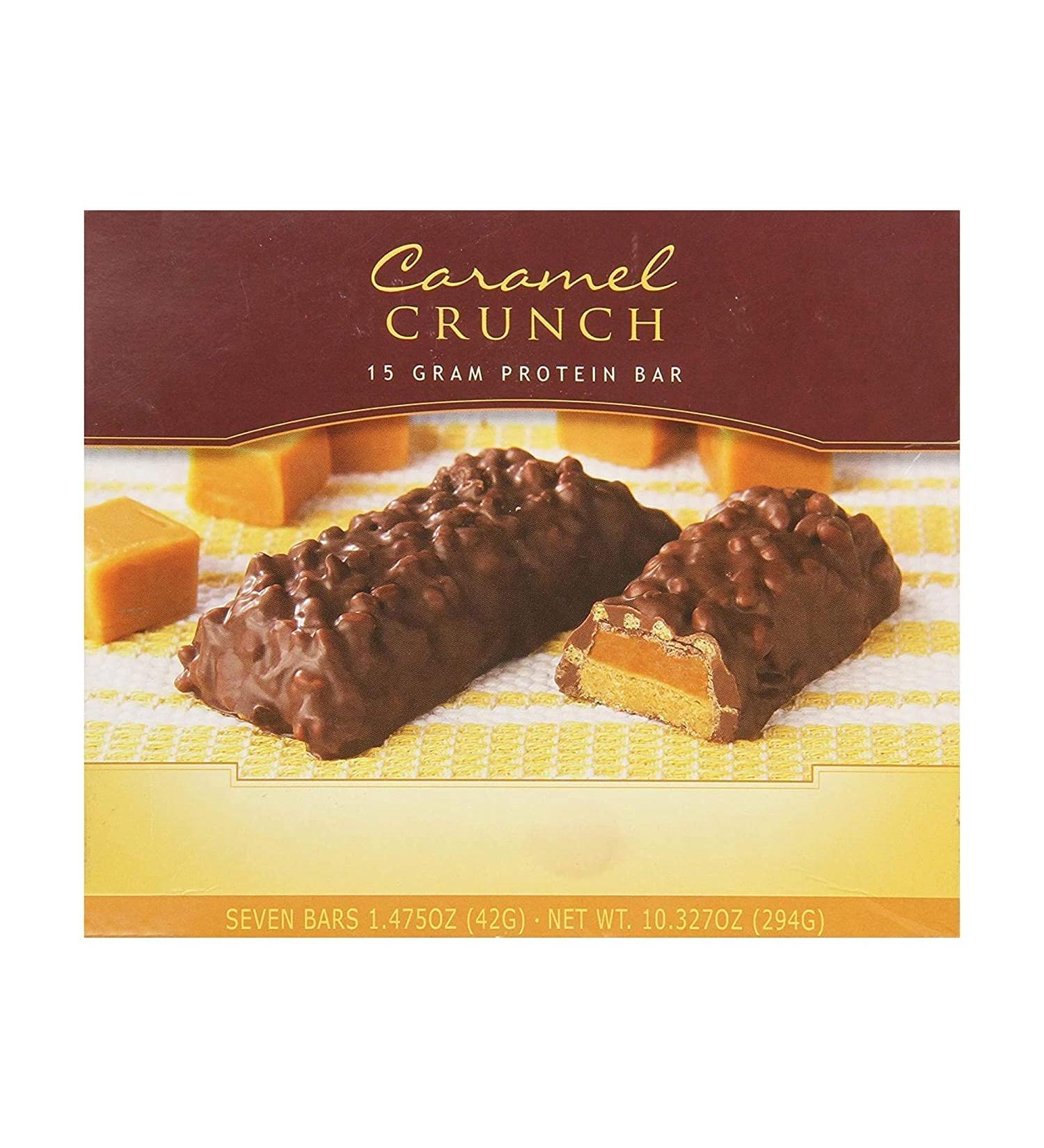 Buy Healthwise Caramel Crunch Bar - 35 Servings (5 Boxes) | High Protein Low Carb Snack - International Shipping Available - Buy Online on GoSupps.com