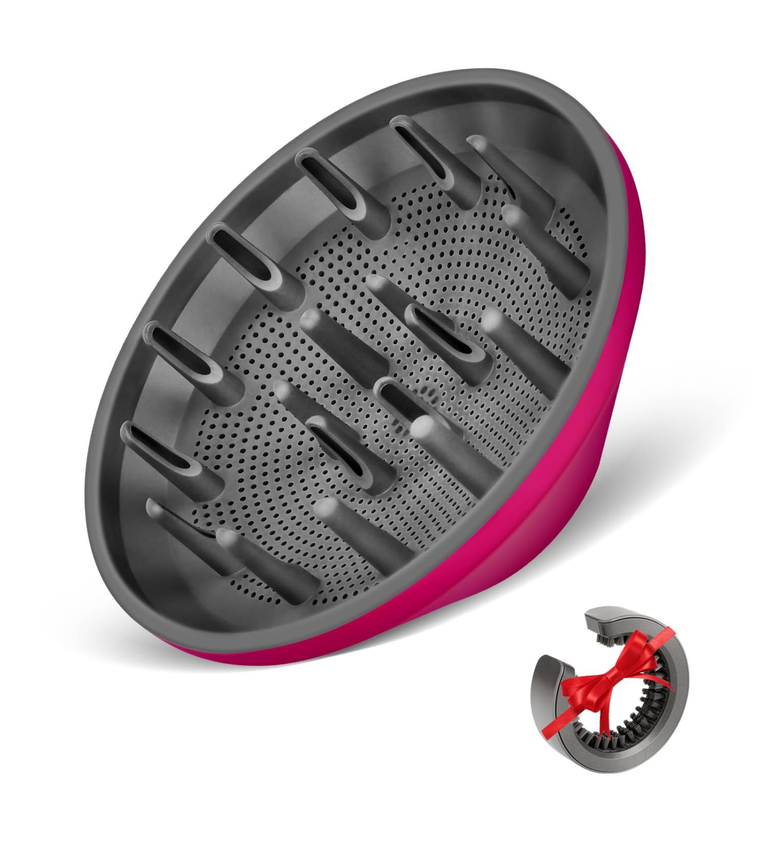 Diffuser Attachment for Dyson Hair Dryer HD01 HD02 HD03 - Perfect for Fine Thick Wavy & Curly Hair - Professional Salon Tool with Cleaning Brush - Rose Color - Buy Online on GoSupps.com