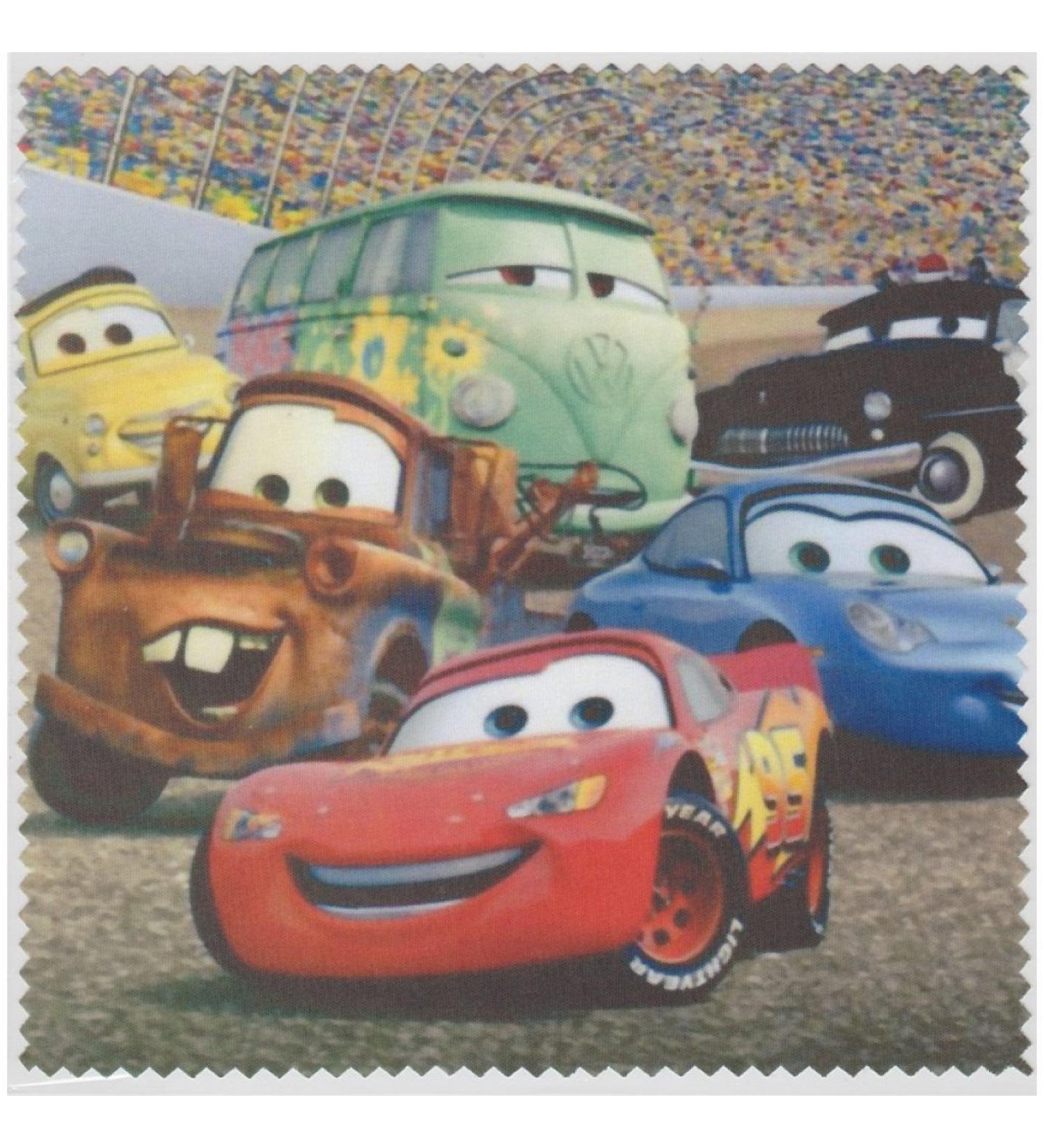 Microfibre cloth for cleaning glasses - motif CARS - glasses cleaning cloth NEW