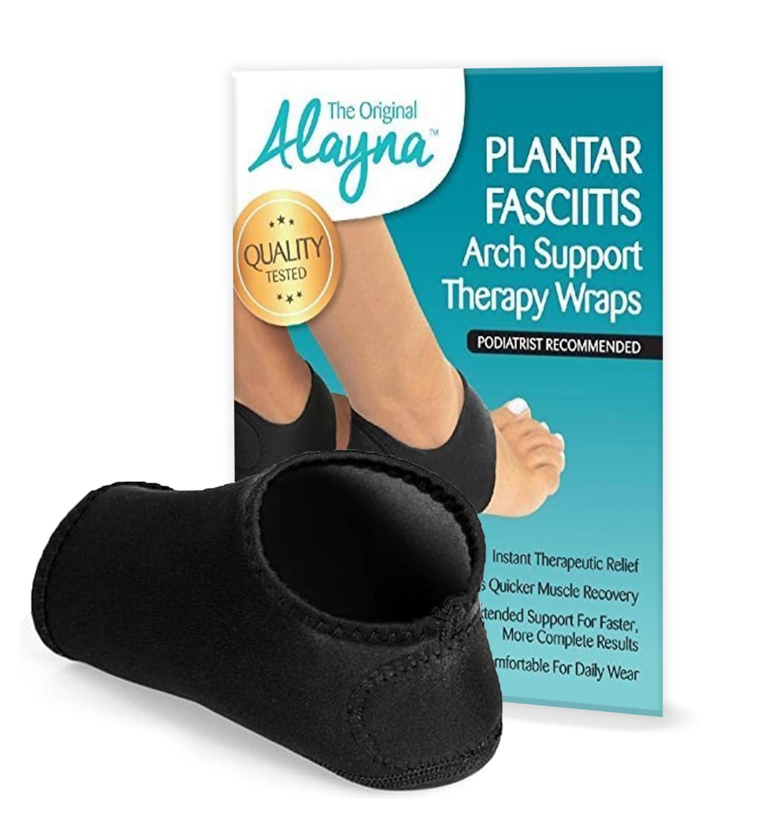 Plantar Fasciitis Cushioned Arch Support Wrap | Relieve Heel Pain | Podiatrist Recommended (M/L - Buy Online on GoSupps.com