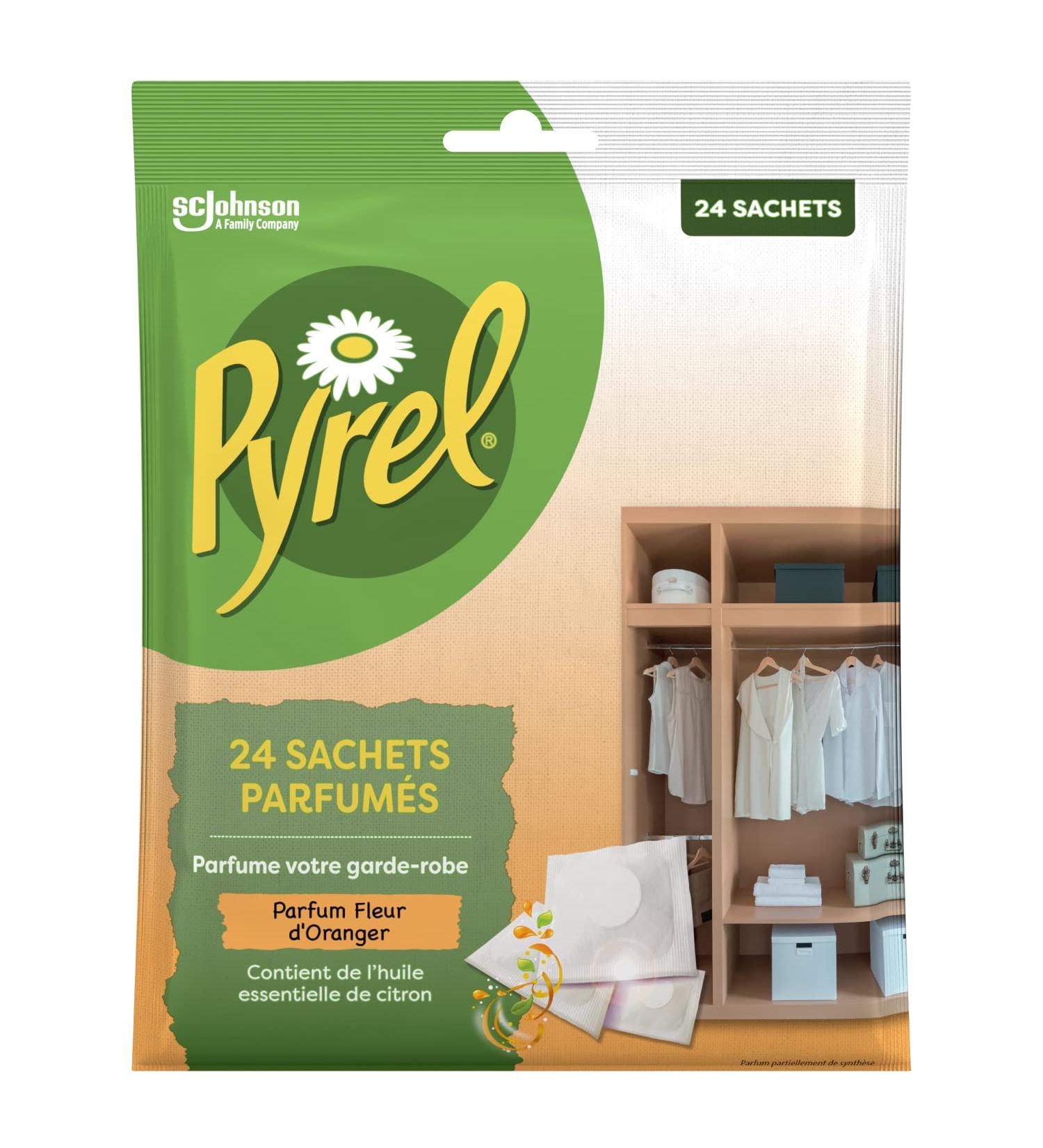 Pyrel Scented Sachets Refreshing Orange Blossom & Essential Lemon Oil for Home Freshness - Buy Online on GoSupps.com