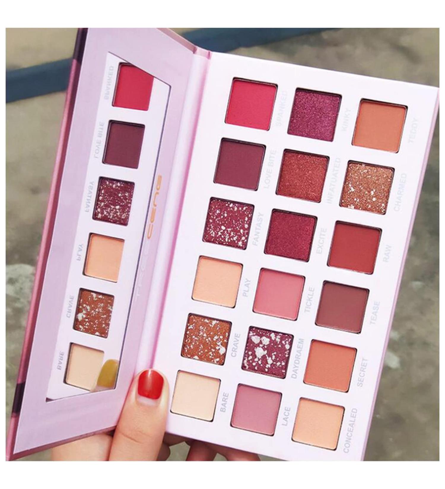 Beauty Palette 18 Colors Eyeshadow Palette Waterproof High Gloss Shiny Pigmented Eye Shadow Palettes Makeup Cosmetics Women Makeup Eyeshadow Palette - Buy Online on GoSupps.com