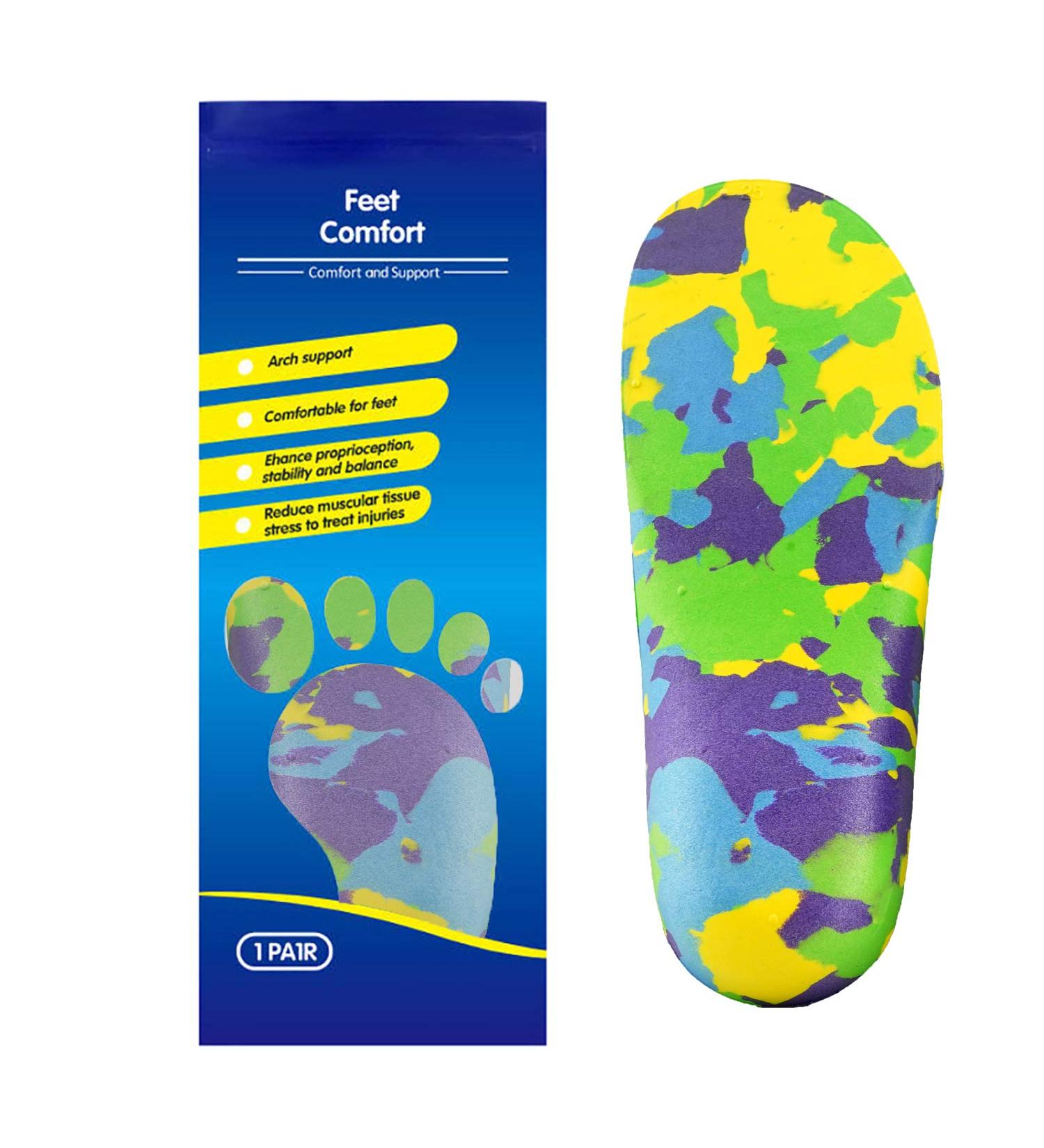 Kids Orthopedic Insoles with Arch Support for Heel Pain & Flat Feet - Size 11 - Buy Online on GoSupps.com