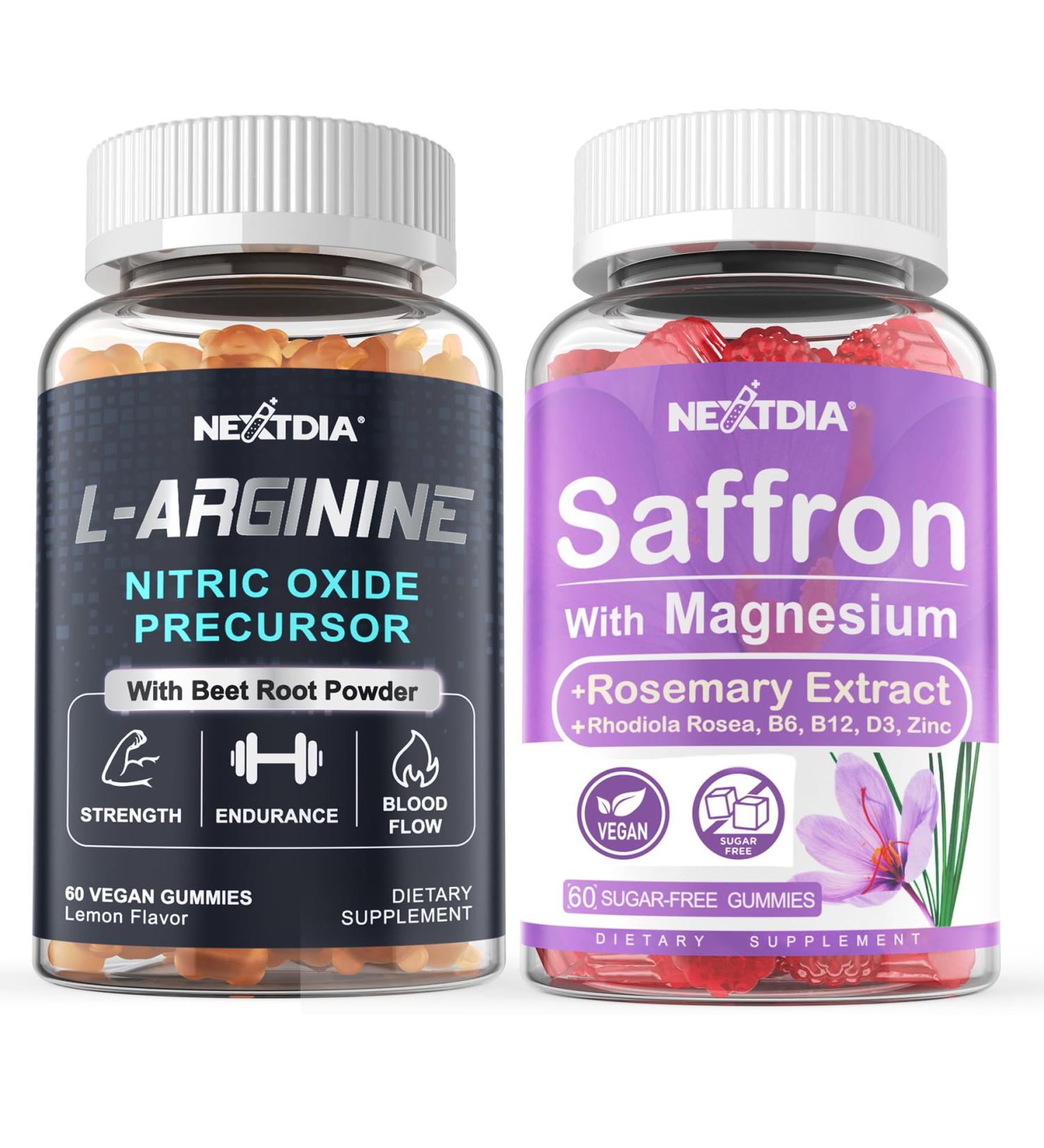 Nextdia Magnesium Glycinate Gummies + L Arginine Gummies - Buy Online on GoSupps.com