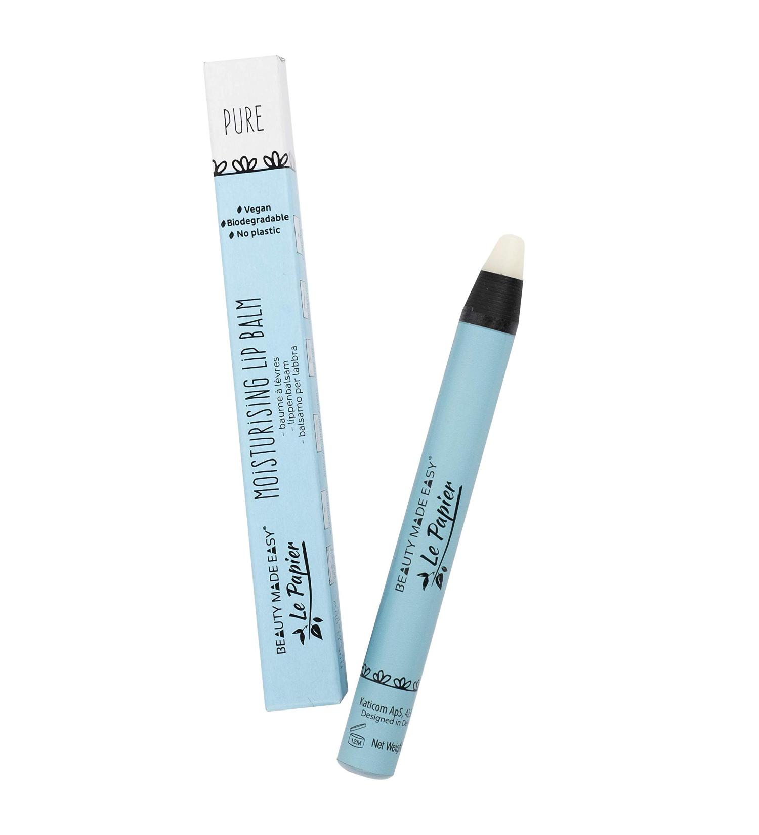 Beauty Made Easy Le Papier Moisturizing Vegan Lip Balm with Shea Butter - Plastic-Free 6g - International Shipping - Buy Online on GoSupps.com