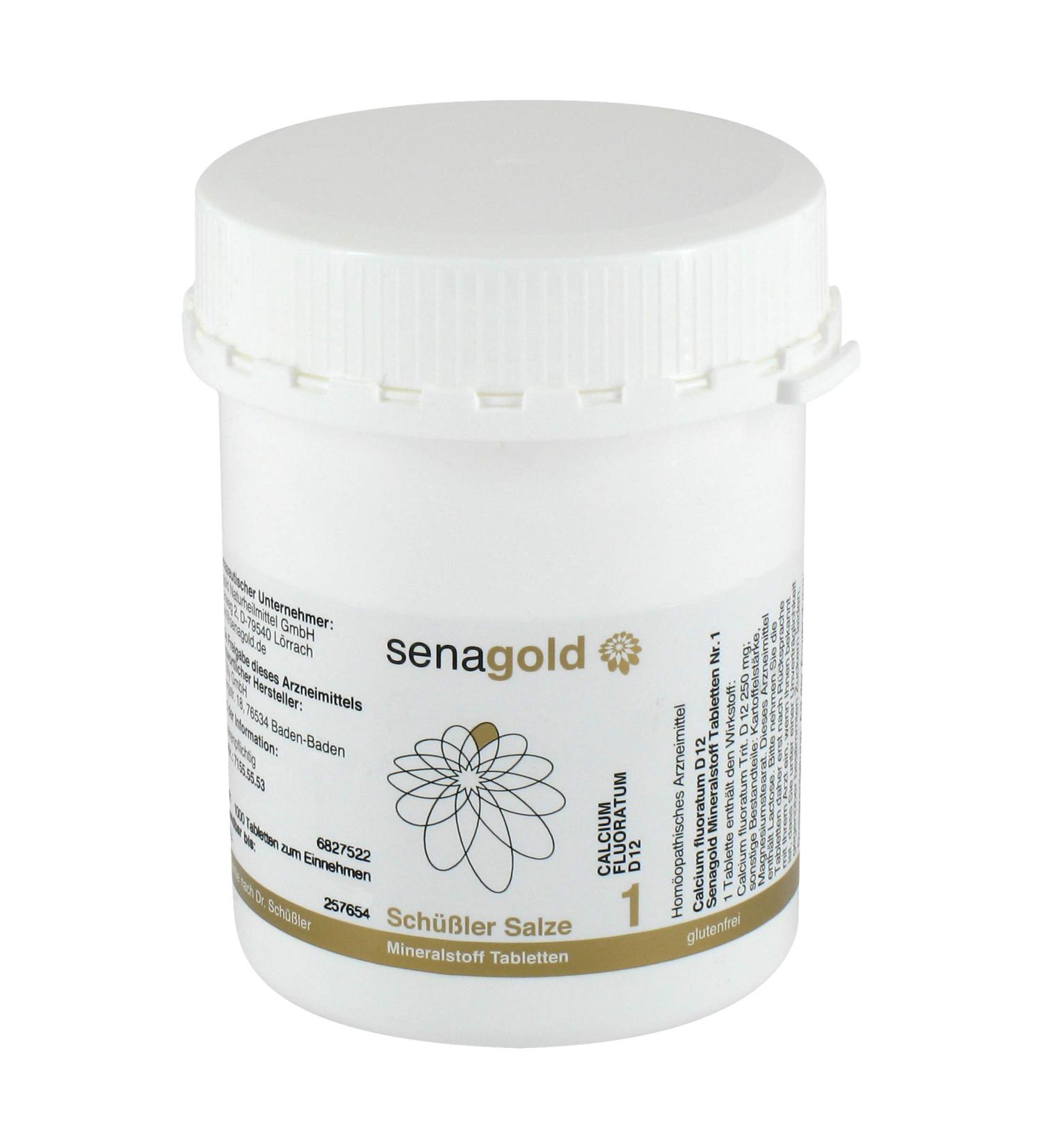Buy Sch ßler Salt No. 1 - Calcium Fluoratum D12 Tablets (1000 pcs) | Gluten-Free | International Shipping Available - Buy Online on GoSupps.com