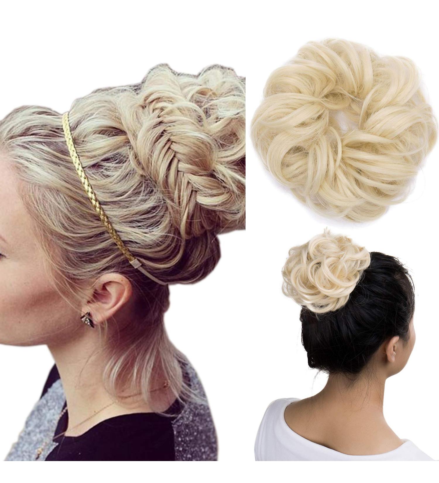 SEGO Light Blonde #613 Hairpiece - Hair Tie Bun Extensions with Elastic Band for Stunning Updos - Buy Online on GoSupps.com