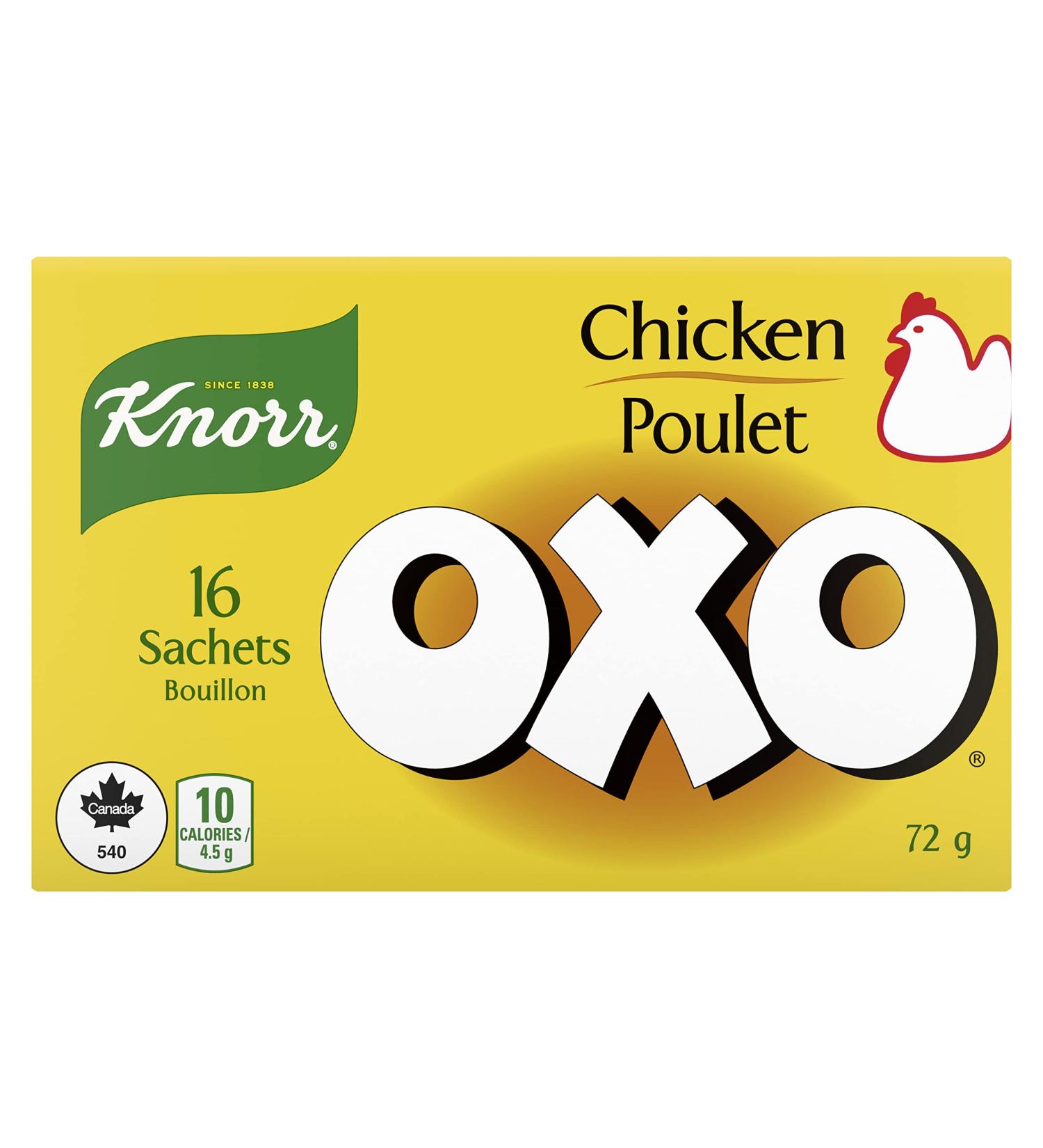 OXO OXO Bouillon for adding rich deep flavour to soups and stews Chicken Sachets easy to use quick to dissolve 72 g Pack of 16 - Buy Online on GoSupps.com