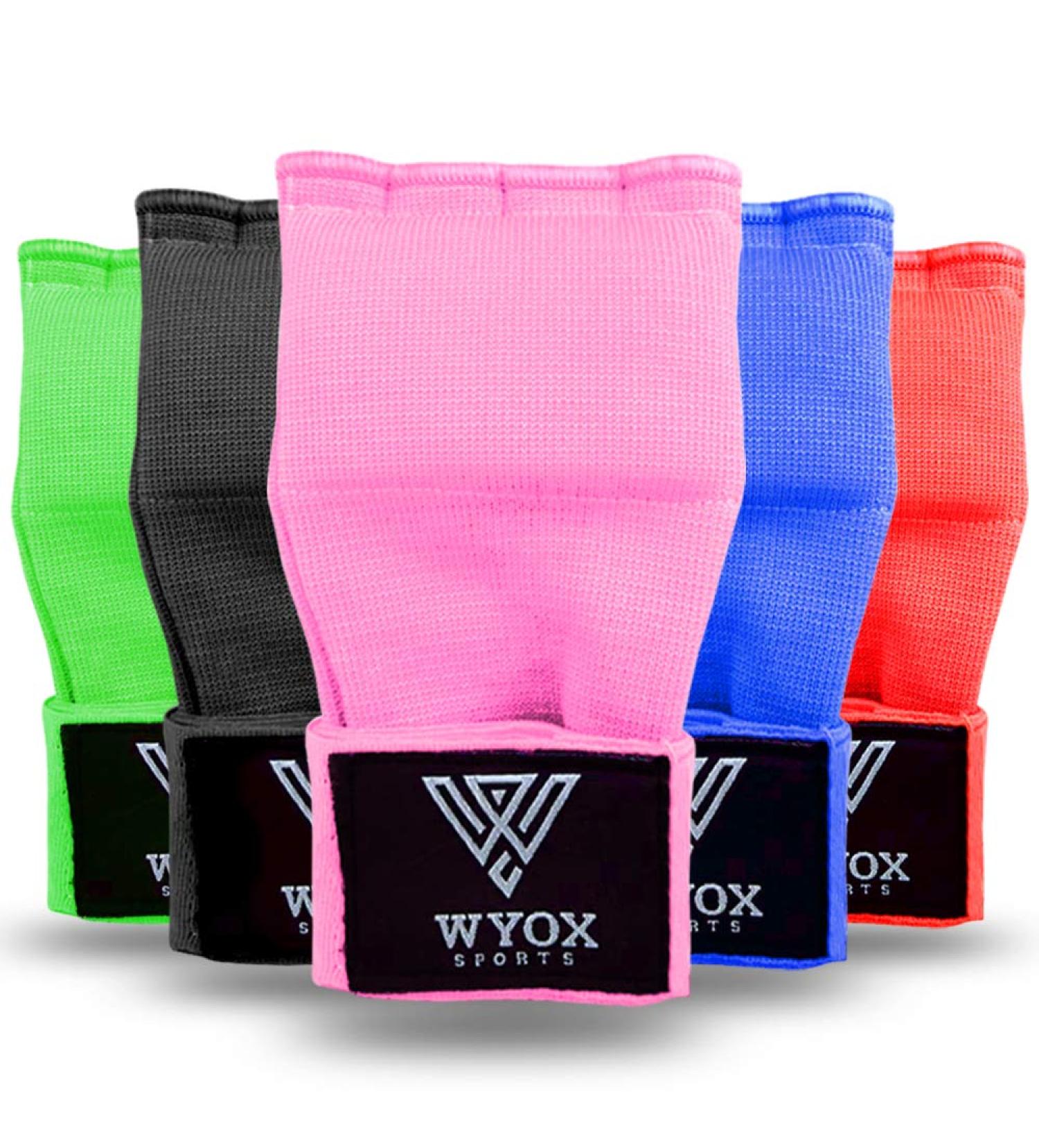 WYOX Boxing Hand Wraps Gel Knuckle Padded Inner Elastic Quick Wraps - Pink | Women Men Wrist Wrap MMA Muay Thai Training Gloves - Buy Online on GoSupps.com