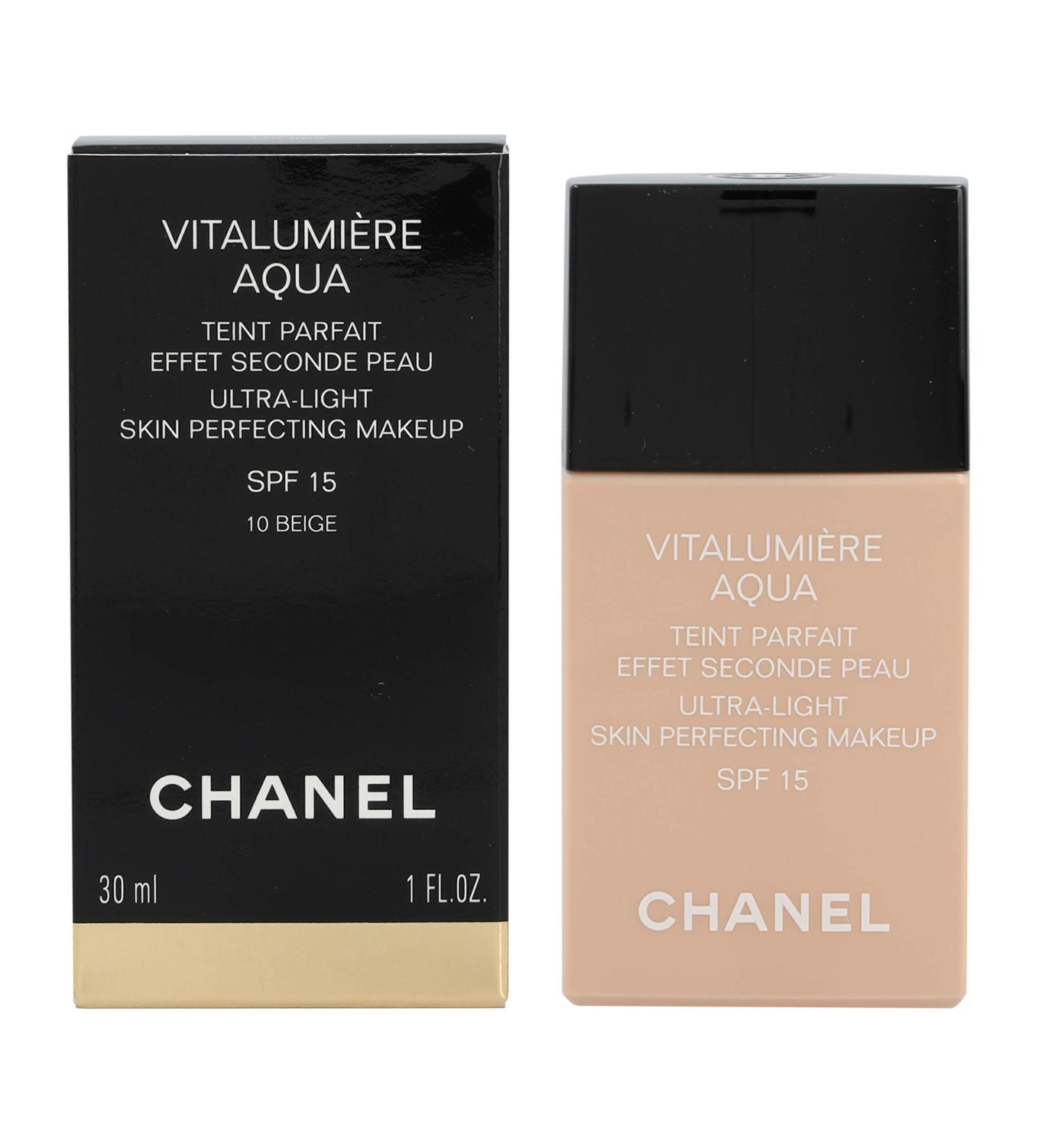 Chanel Vitalumiere Aqua Ultra Light Skin Perfecting Makeup SPF15 - 10 Beige 30ml - Buy Online on GoSupps.com