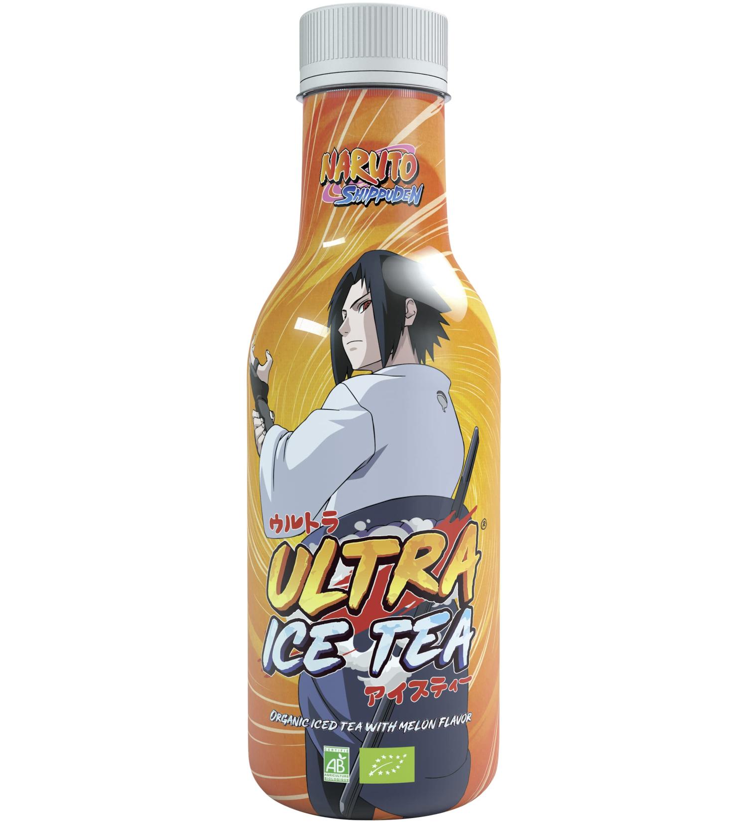 Buy Ultra Ice Tea Bio - Vegan Black Tea Drink with Sasuke | Refreshing Melon Flavor | 500ml Disposable - Buy Online on GoSupps.com
