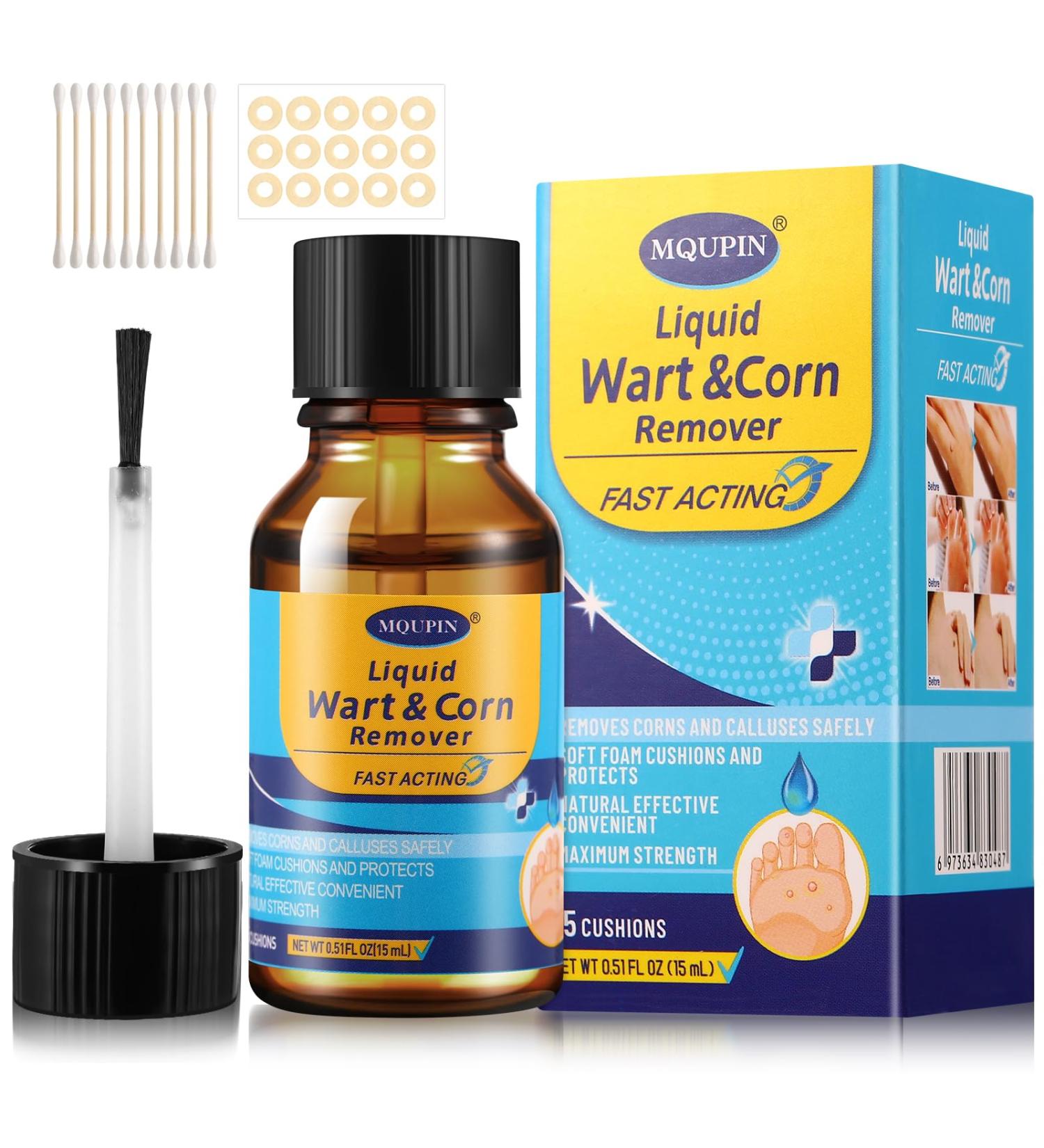 Fast-Acting Wart Corn Remover Liquid - Smooth Skin Gel for Plantar Warts & Corns | Ships Internationally - Buy Online on GoSupps.com
