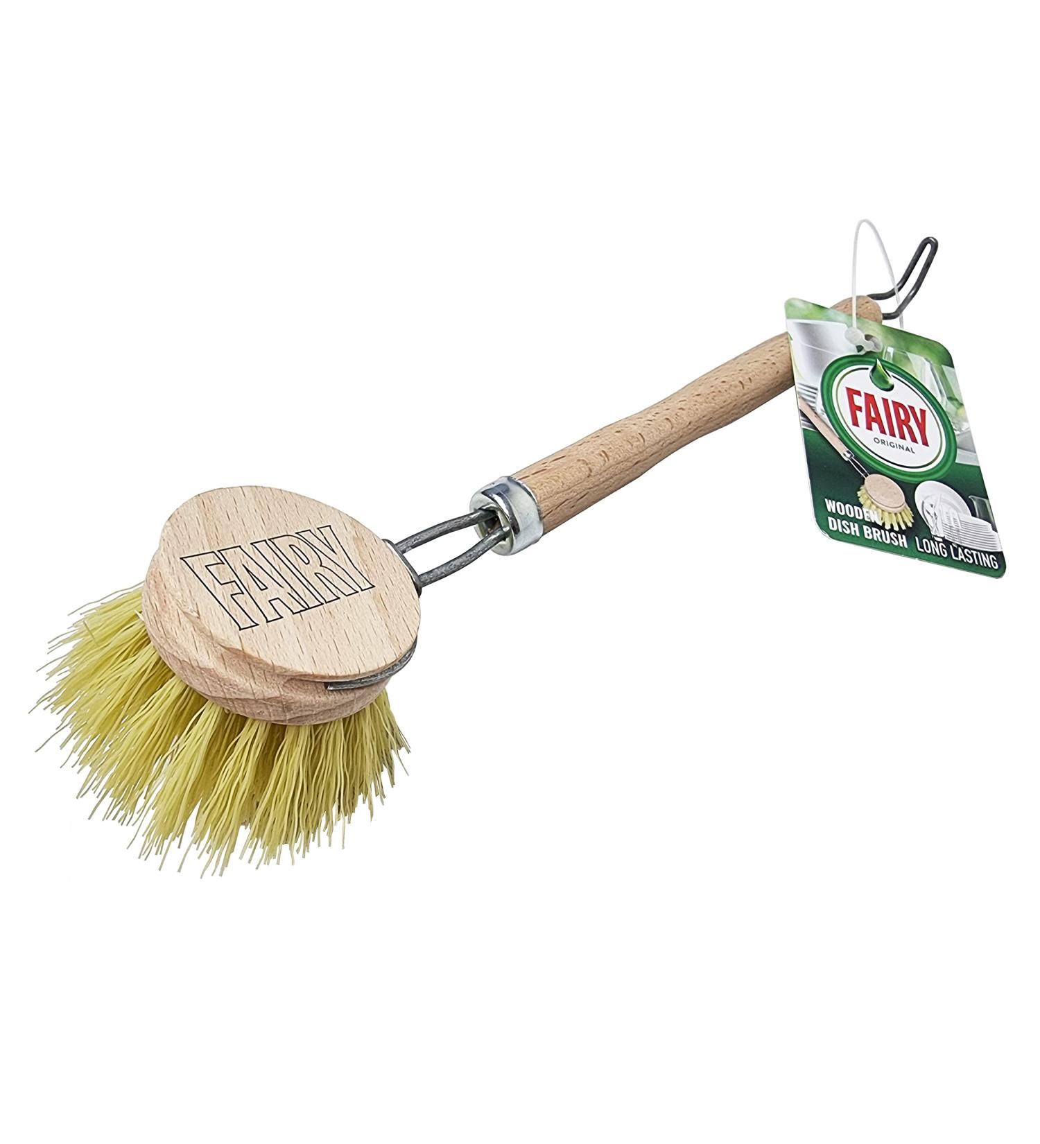 Fairy Original Wooden Dish Brush - Single | Eco-Friendly Cleaning Essential - Buy Online on GoSupps.com