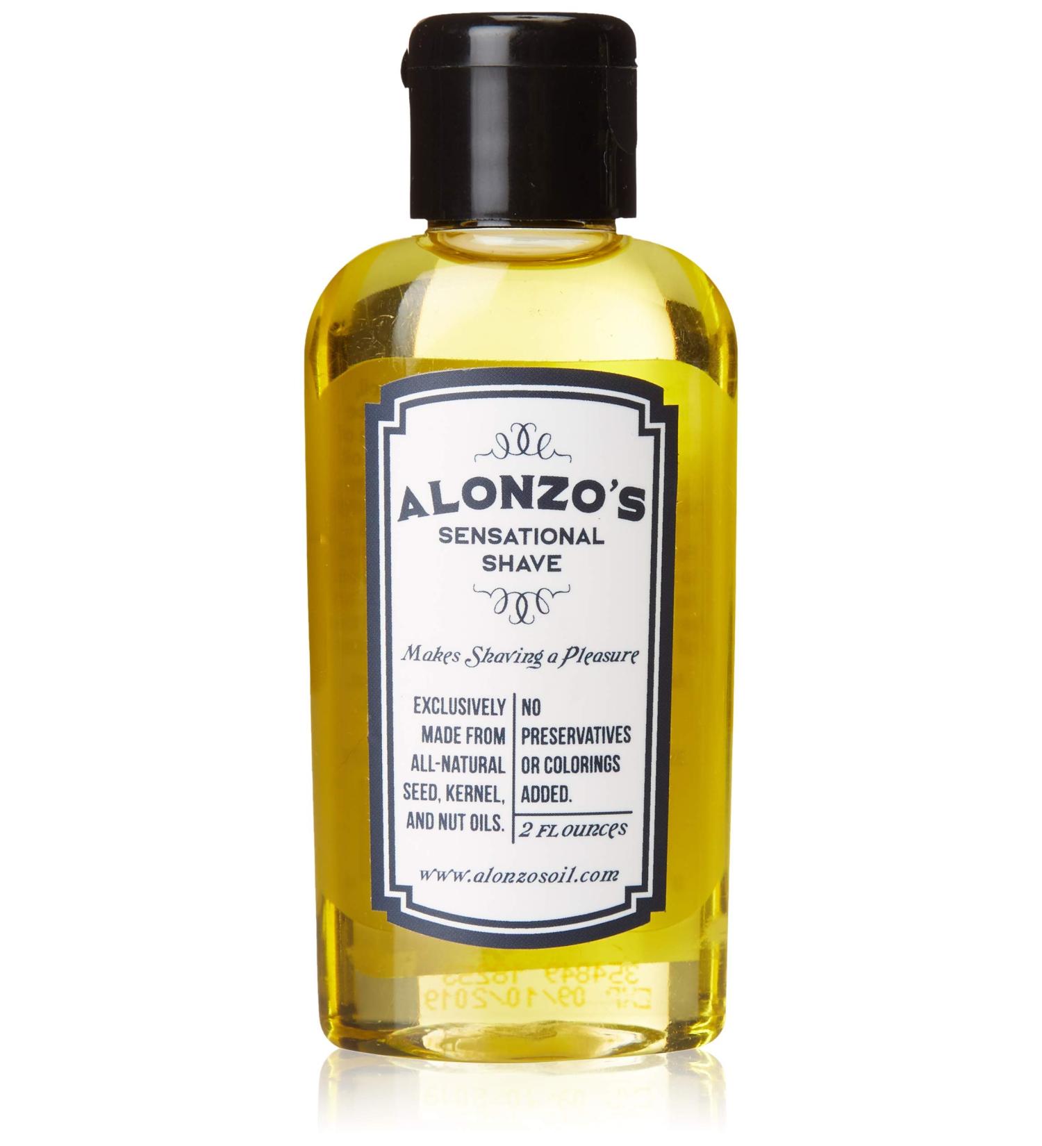Alonzo's Sensational Shave - All-Natural Shaving Oil for Men - 2 oz Bottle - Calms Irritated Skin from Razor Burn - Buy Online on GoSupps.com