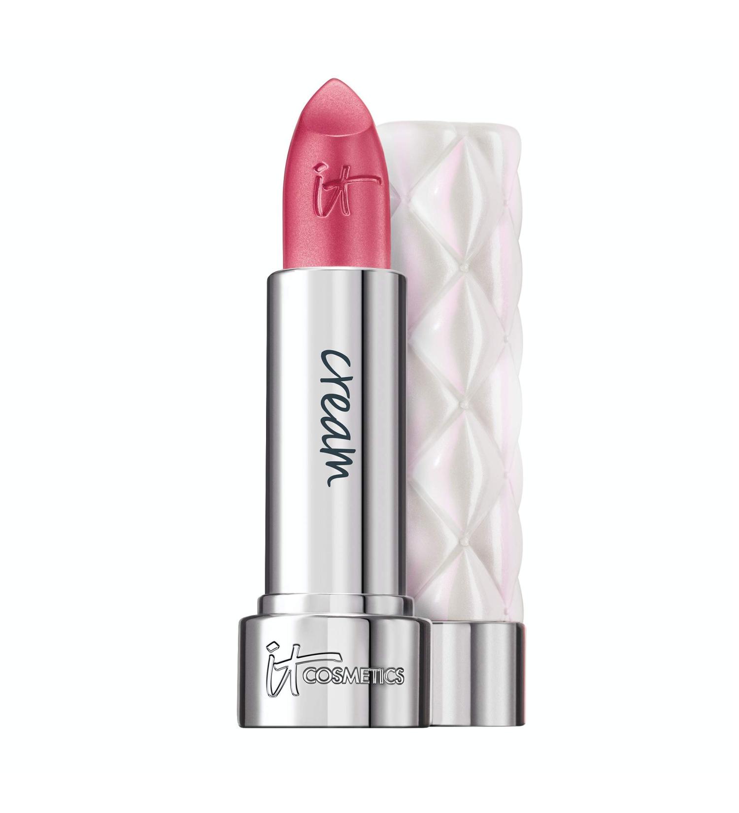 IT Cosmetics Pillow Lips Lipstick Marvelous - Pearlized Warm Pink - Cream Finish - Buy Online on GoSupps.com