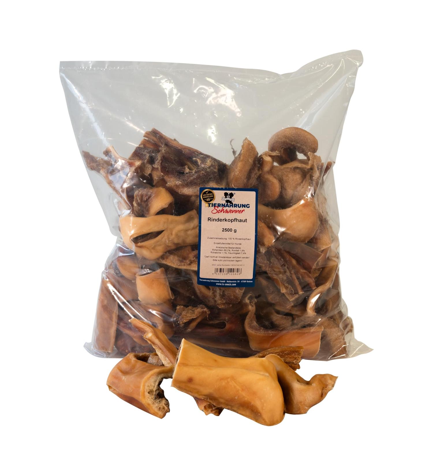 Schwenner-Short Beef's Head for Dogs - 2500g Dried Dental Dog Snacks | Quality Pet Food & Care - Buy Online on GoSupps.com