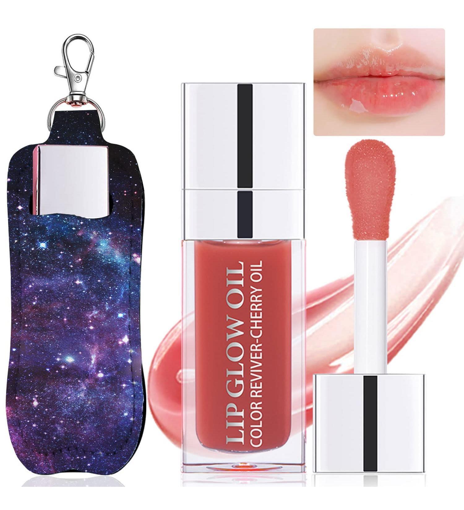 Amazfly Hydrating Lip Oil - Plumping Gloss & Tinted Balm for Long Lasting Nourishment and Glitter Shine - Rosewood Shade - Buy Online on GoSupps.com
