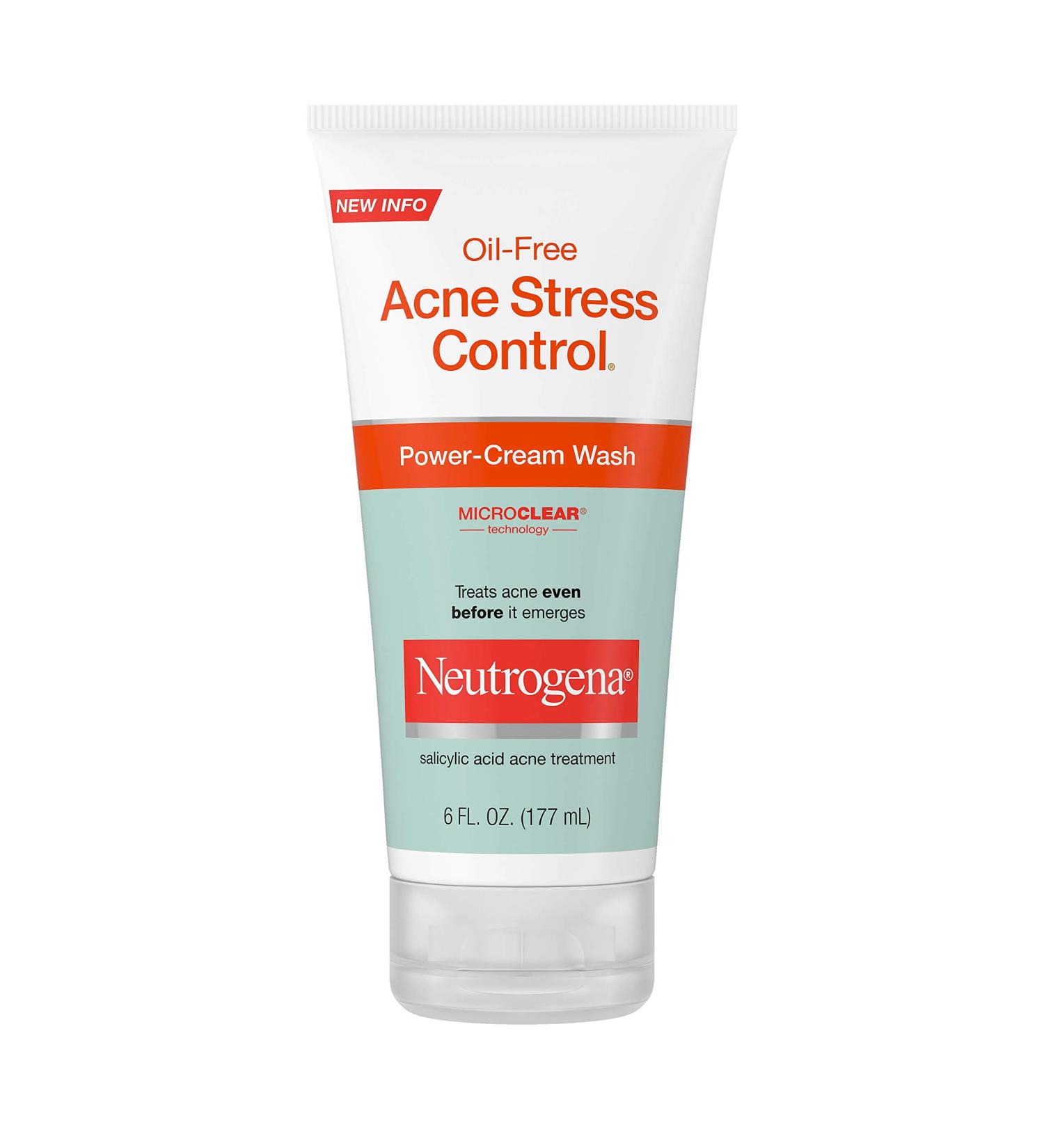 Neutrogena Oil-Free Acne Stress Control Face Wash 6 fl. oz | Salicylic Acid Treatment for Acne-Prone Skin - Buy Online Internationally - Buy Online on GoSupps.com