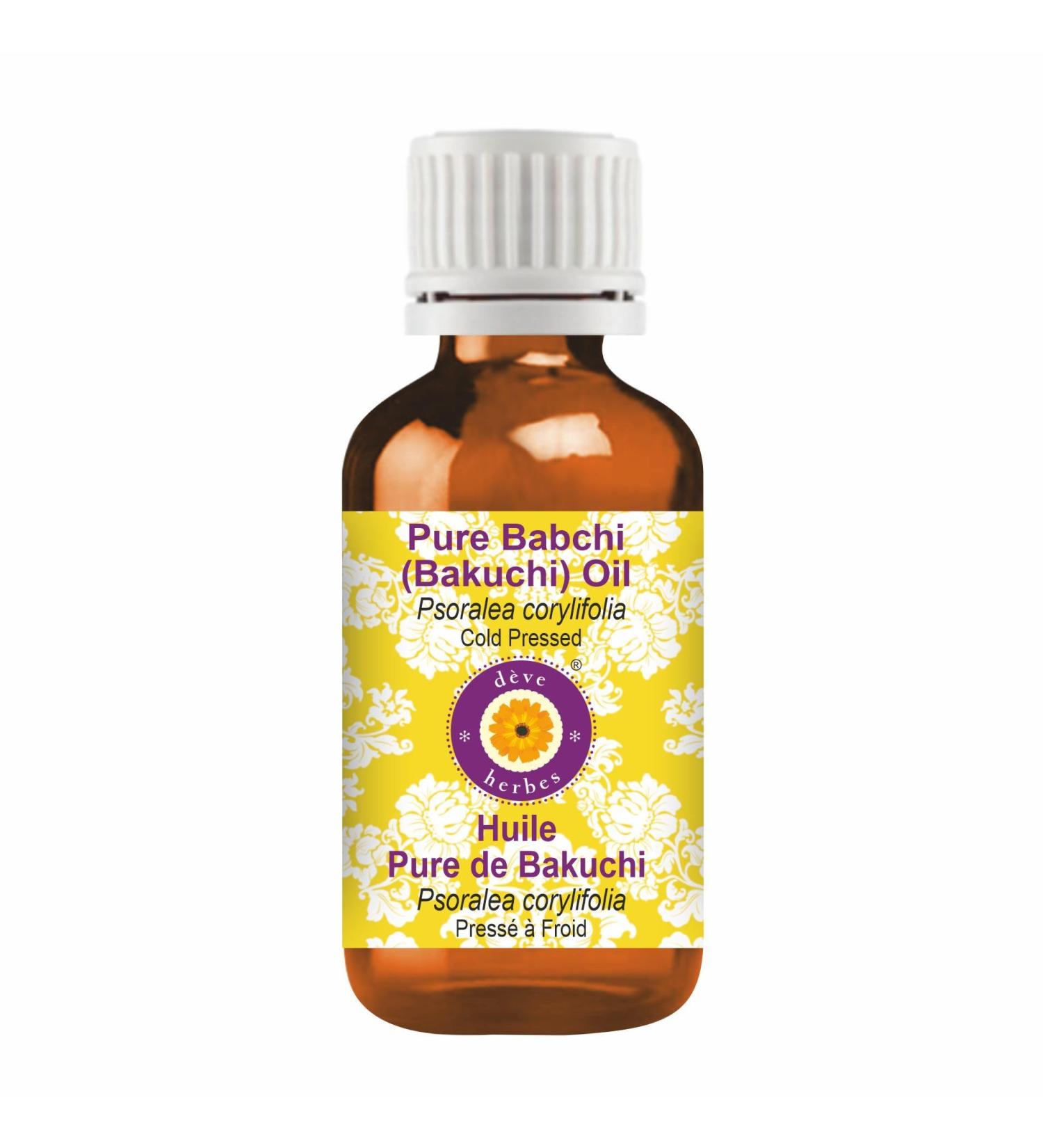 Deve Herbes Pure Babchi Oil 30ml (Psoralea corylifolia) 100% Natural Therapeutic Grade (1.01oz) - Buy Online on GoSupps.com