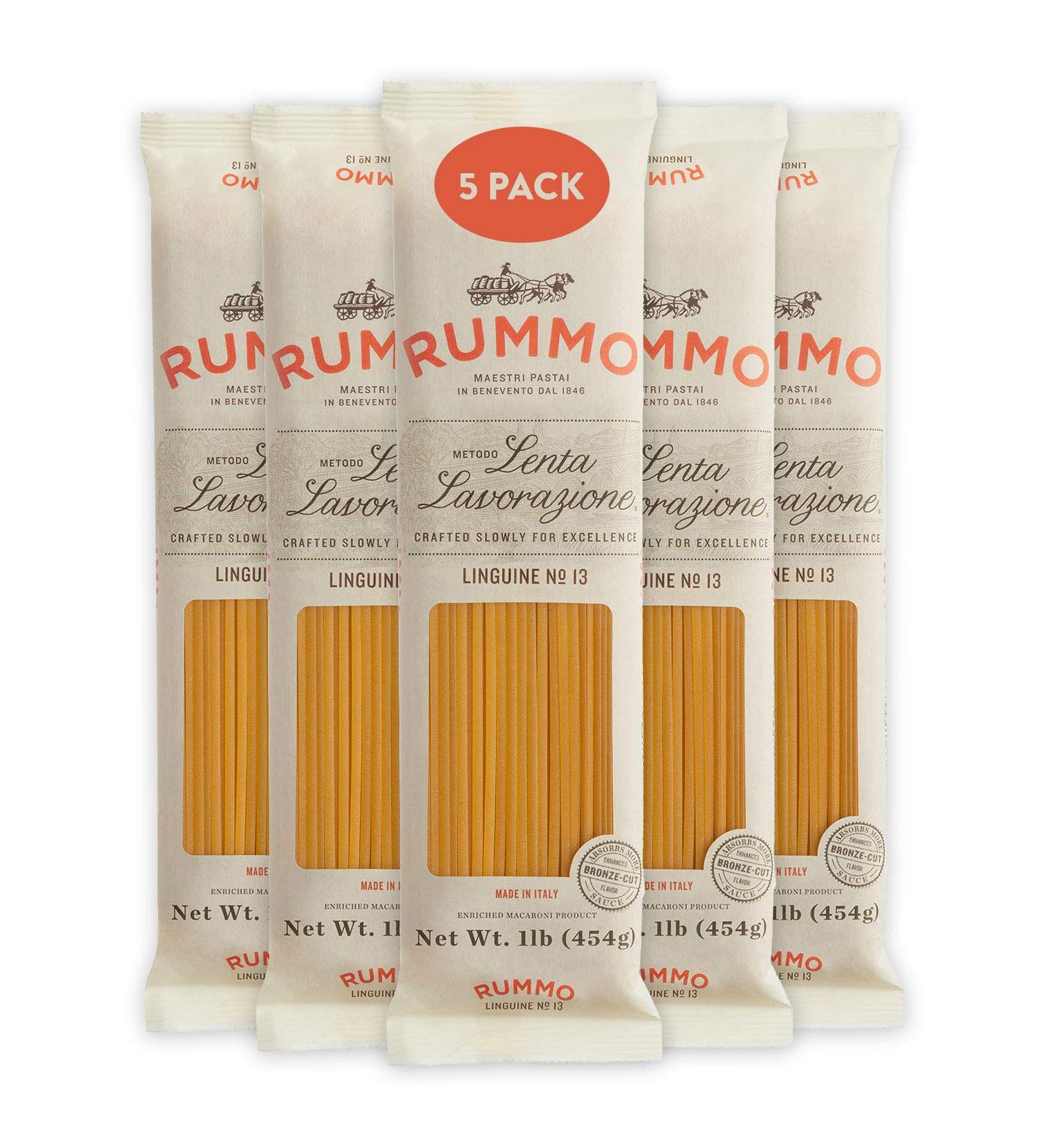 Rummo Italian Pasta Linguine No.13 5-Pack - 5x1lb - Al Dente Quality - Buy Online on GoSupps.com