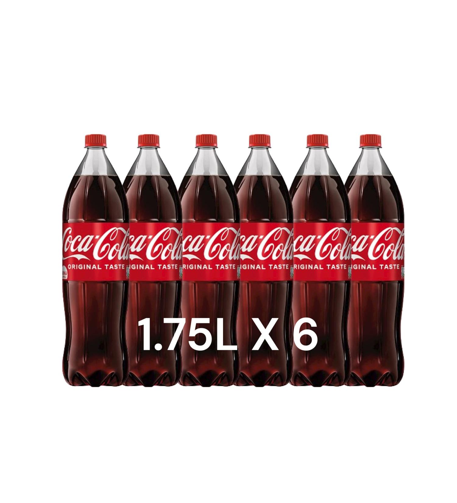 Coca Cola Original 1.75L pack of 6 Cola 1.75 l (Pack of 6) - Buy Online on GoSupps.com