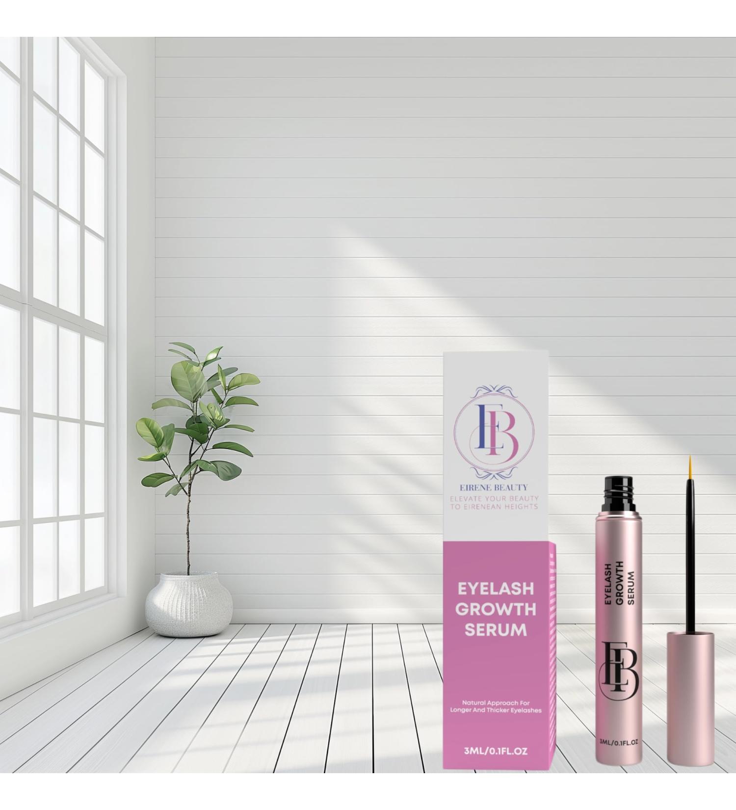 Castor Oil Eyelash Growth Serum - Lengthening & Thickening Lash Enhancer for Fuller Lashes | International Shipping - Buy Online on GoSupps.com