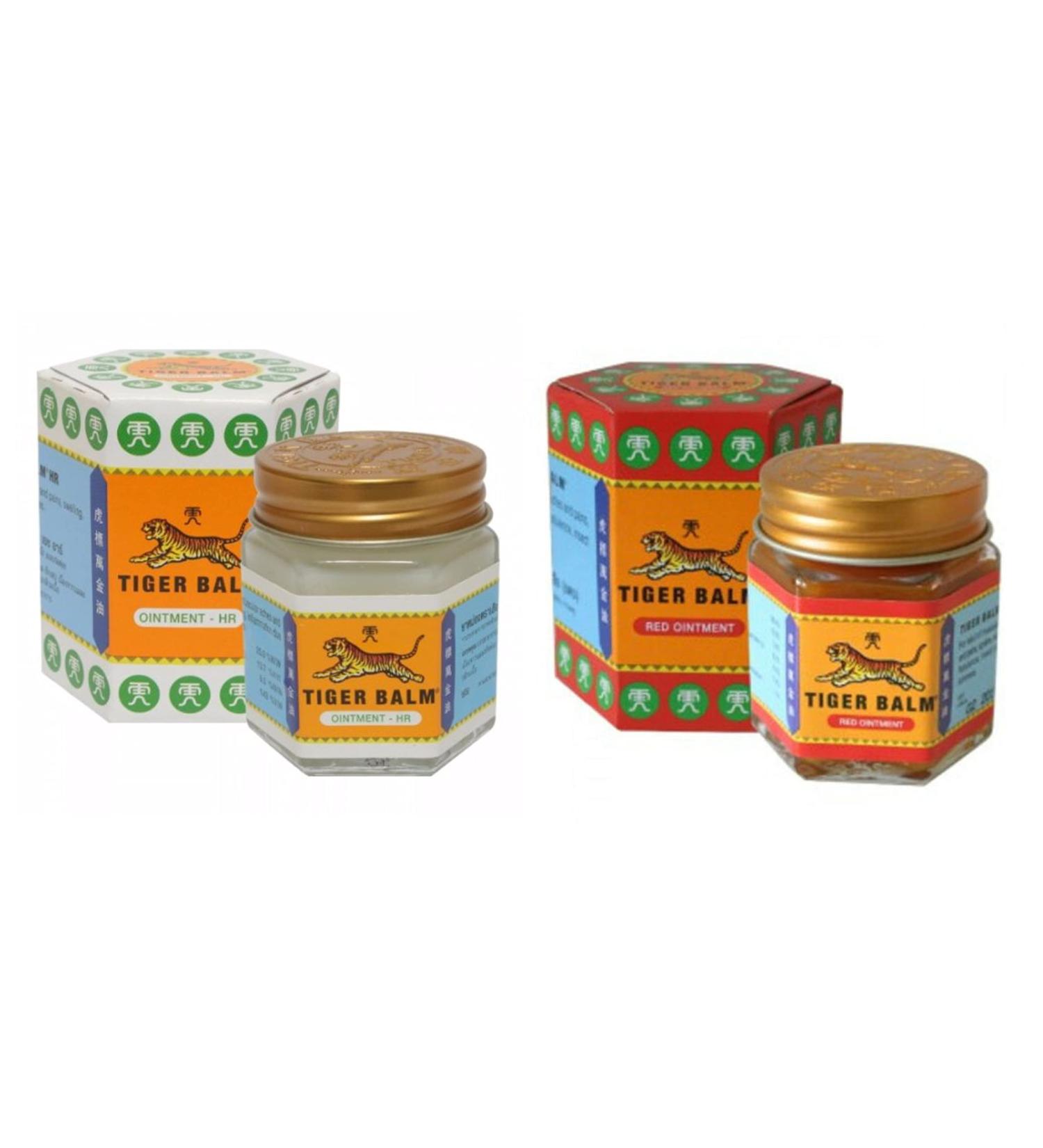 Pack Tiger Balm Red/White 30g (Pain Relief) - NaturalBalm
