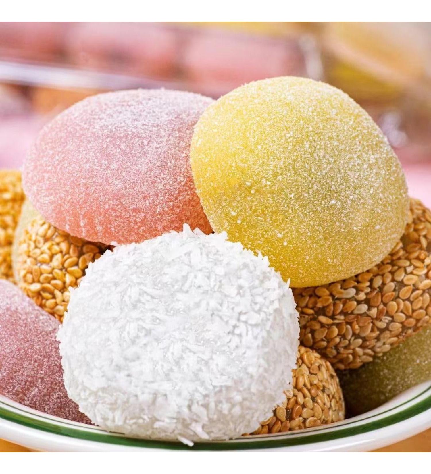 Sesame mochi 380g/bag Sticky Rice Cake Japanese Glutinous Rice Cake Strawberry mango flavor soft cake Dried rice dumpling handmade dessert Dim sum healthy Casual Snack gift (Coconut shreds 3bag) Coconut shreds 3bag - Buy Online on GoSupps.com
