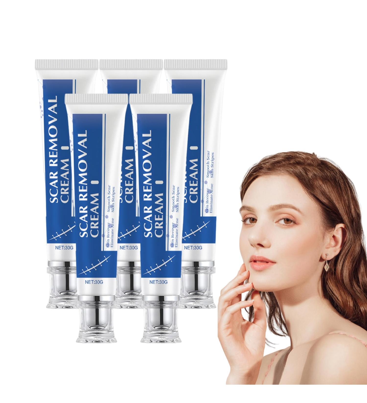 VKaoess Advanced Scar Gel Intensive Night Cream for Scars Fades the Appearance of Stretch Marks and Scars Helps Reduce the Appearance of Surgical Acne and Keloid Marks 5 Pack - Buy Online on GoSupps.com