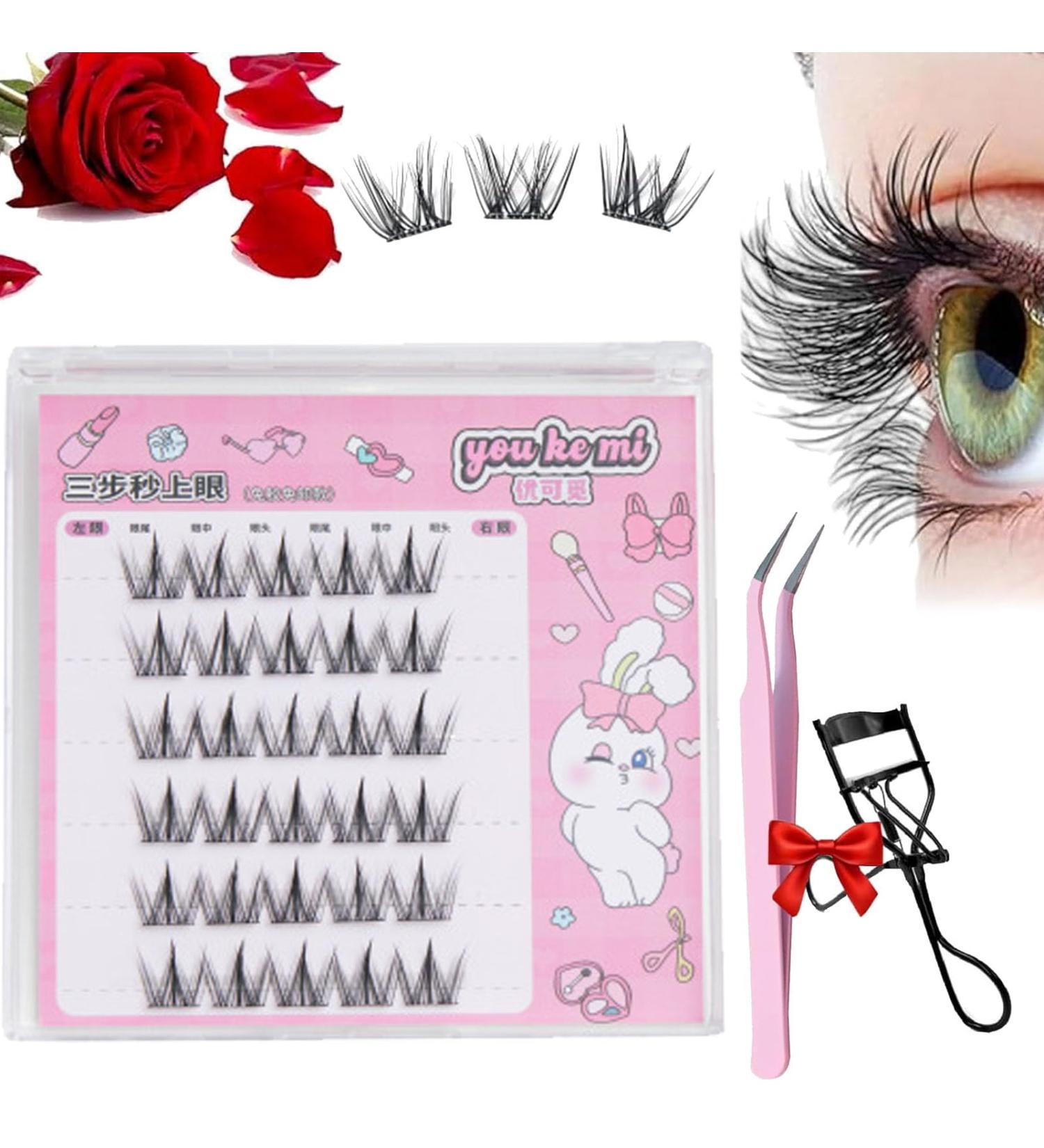Dorolab Dorolab Lashes Dorolab Eyelashes Dorolab Self Adhesive Eyelashes Dorolab Glue Free Eyelashes for Eyelash Extensions No Glue Needed (Style E) - Buy Online on GoSupps.com