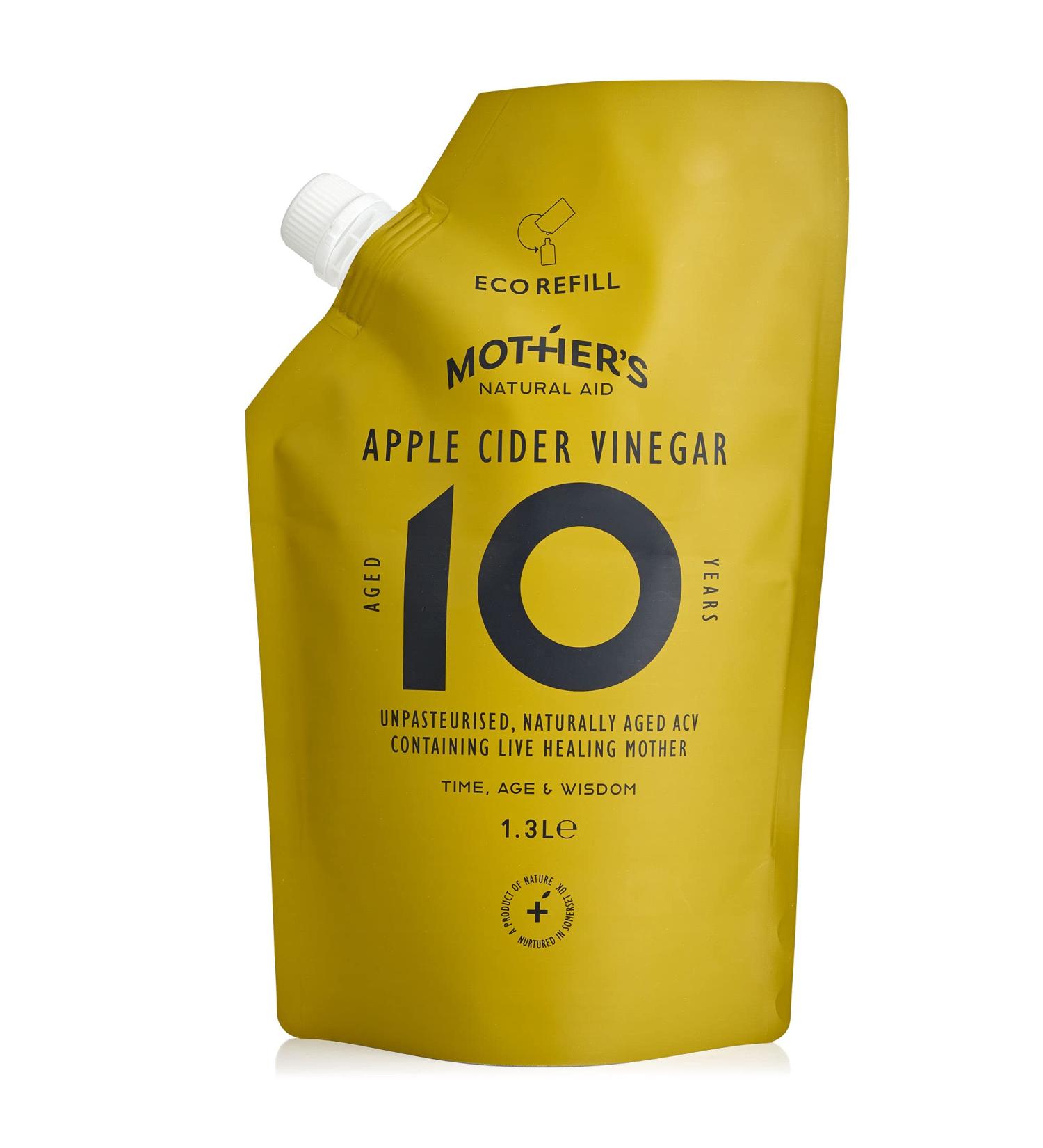 Raw Apple Cider Vinegar with Mother - 10 Year Aged, High Concentration - Keto Diet Suitable - 1.3L - Buy Online on GoSupps.com