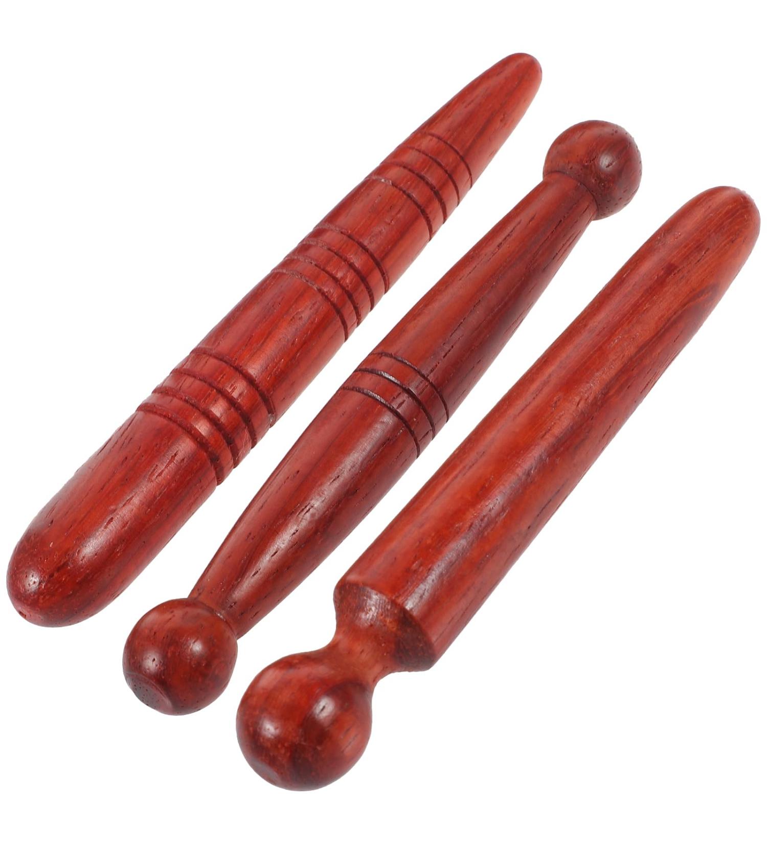 Traditional Thai Reflex Zone Massage Tool - Wooden Small Stick for Hand Head & Foot Relief - Buy Online on GoSupps.com