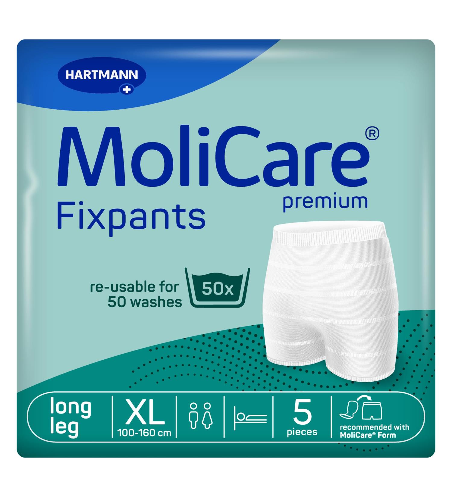 Molicare Premium Fixing Pants - XL Washable Incontinence Pants for Molicare Shapes (40x5 Pieces) - Buy Online on GoSupps.com