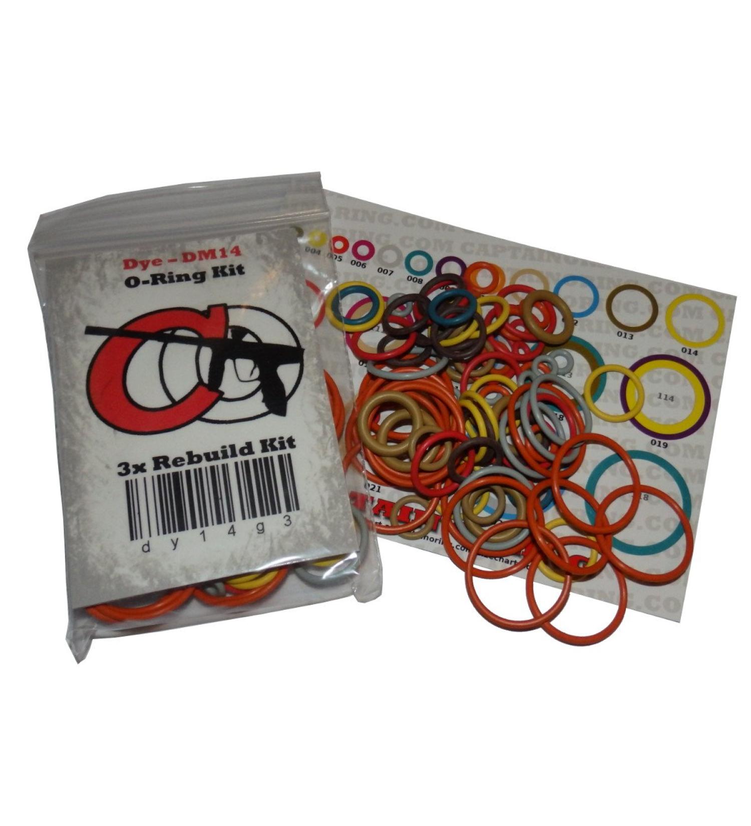 Captain O-Ring BT-4 / Valken SW-1 Color Coded 3X Oring Rebuild Kit - Compatible with Combat, Erc, Delta, Elite Models - Buy Online on GoSupps.com
