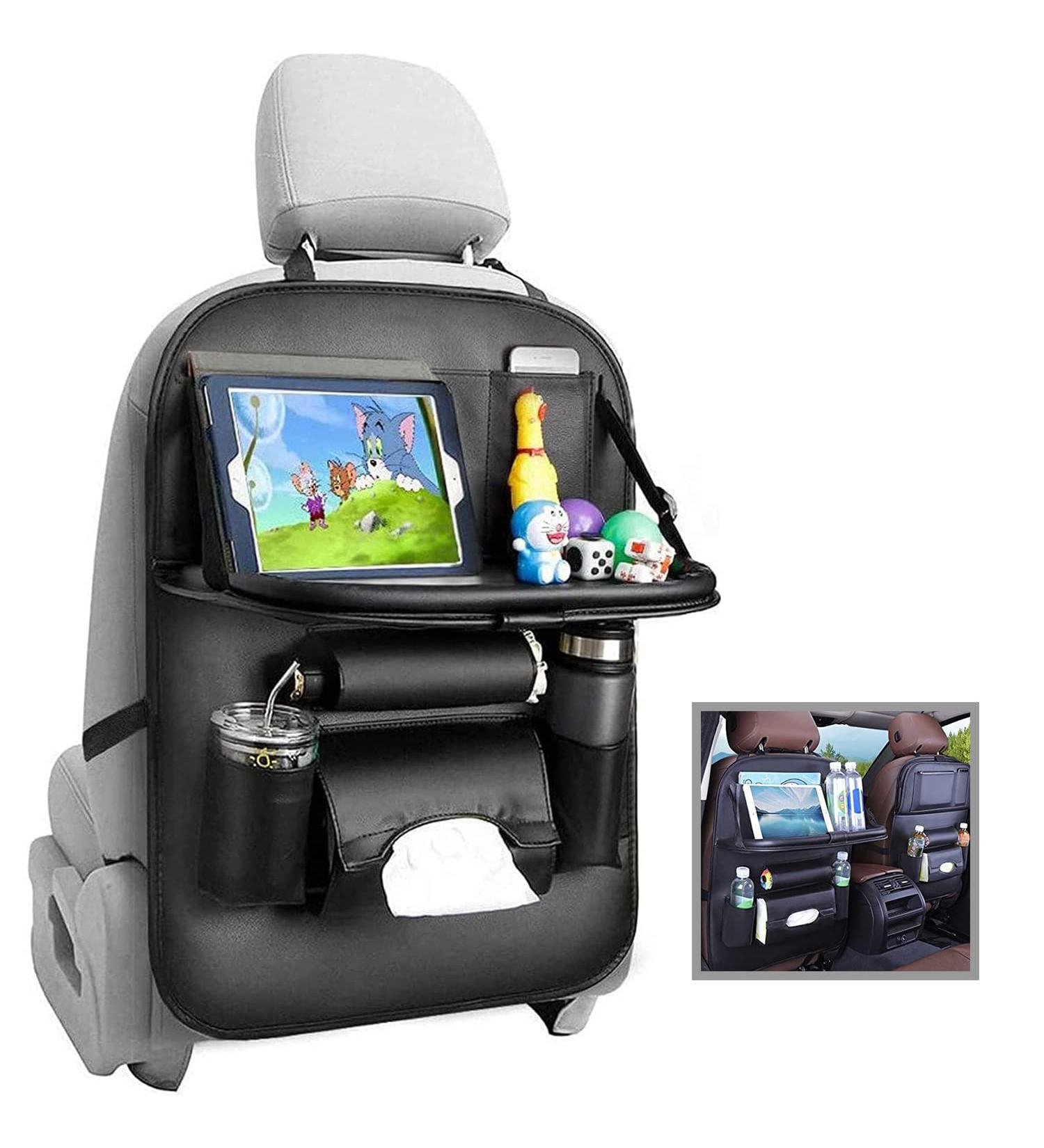 Kids Car Seat Organizer | Premium Faux Leather | Anti-Kick | Multifunctional | Easy to Clean | Fits Most Cars - Buy Online on GoSupps.com