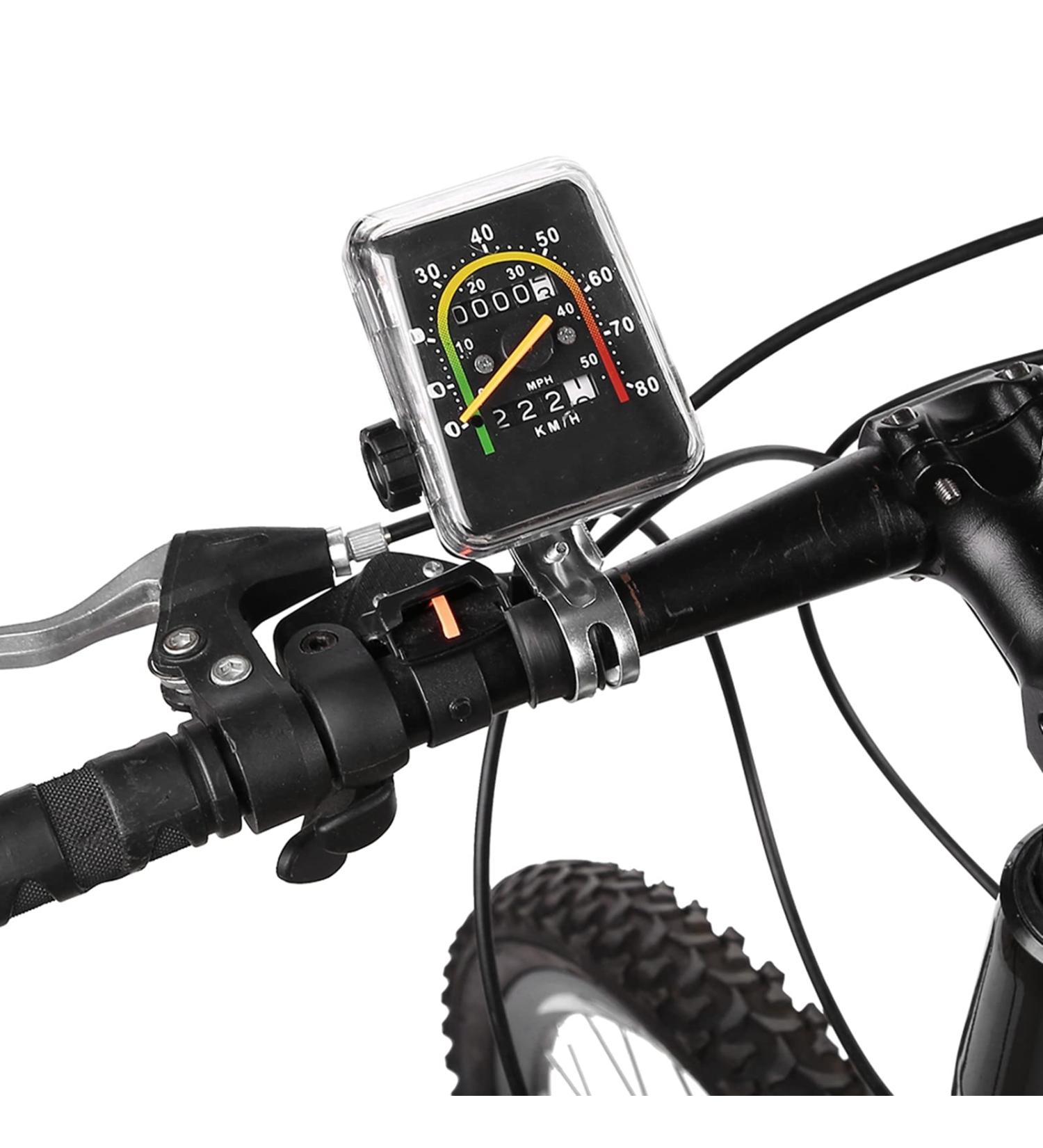 Bike Speedometer Mountain Bicycle Speedometer Sturdy Odometer with A Reset Knob Waterproof Mechanical Odometer with A Pointer for 26in 27.5in 28in 29in Bikes Bicycle