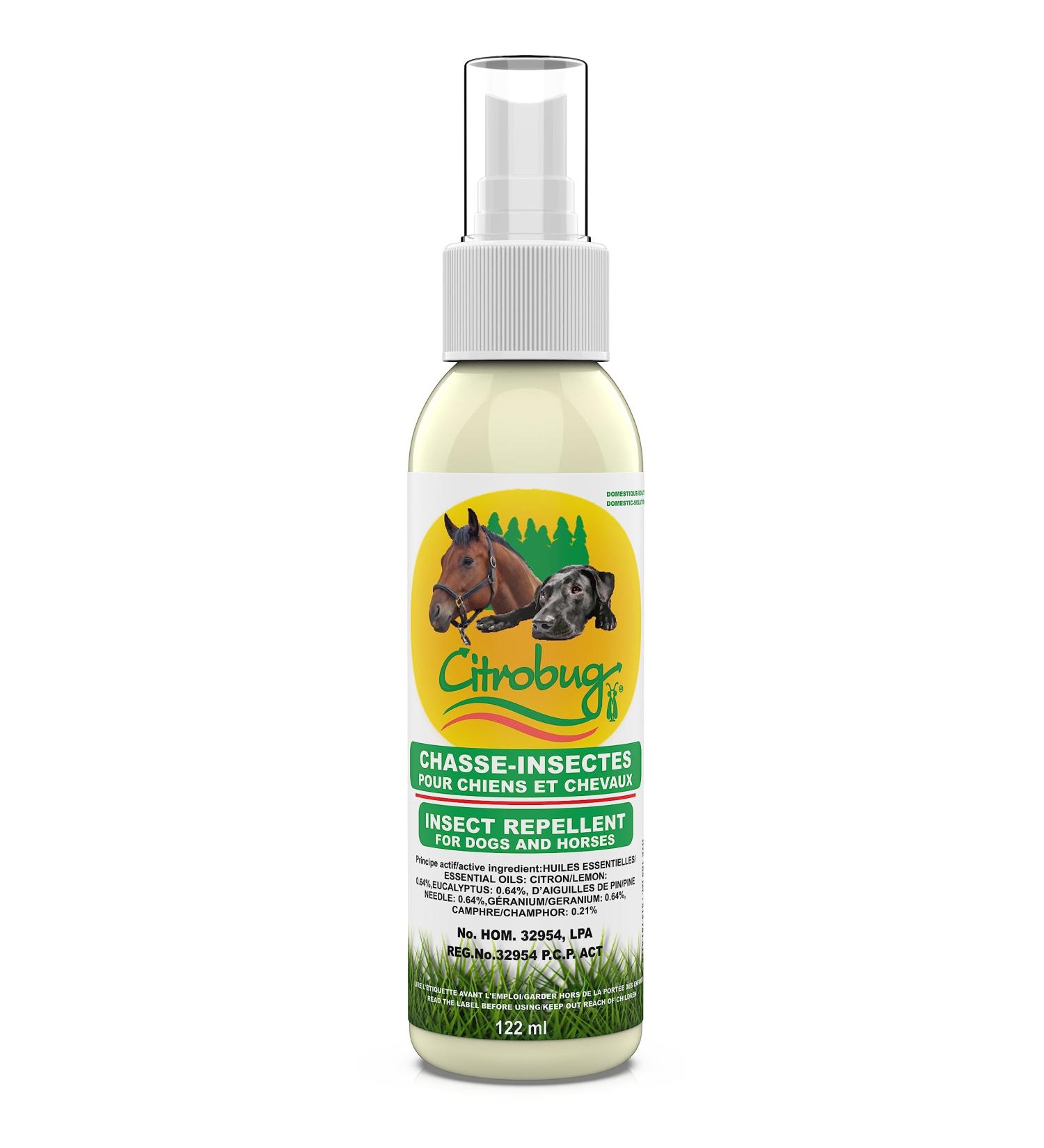 Citrobug Essential Oils Based Insect Repellent for Dogs and Horses - No Deet 122 ml - Buy Online on GoSupps.com