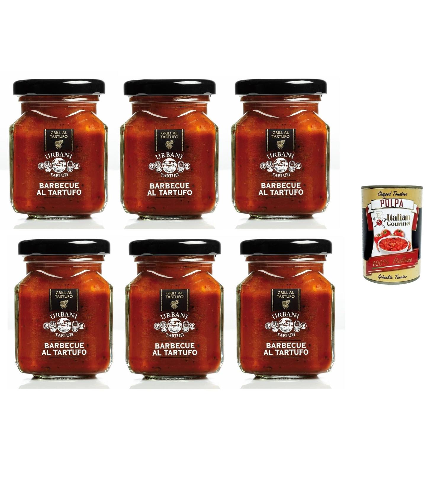  Italian Gourmet E.R. Urbani Tartufi Sausa Barbecue and Summer Tortuga - 6 packs of 90g - Buy Online on GoSupps.com
