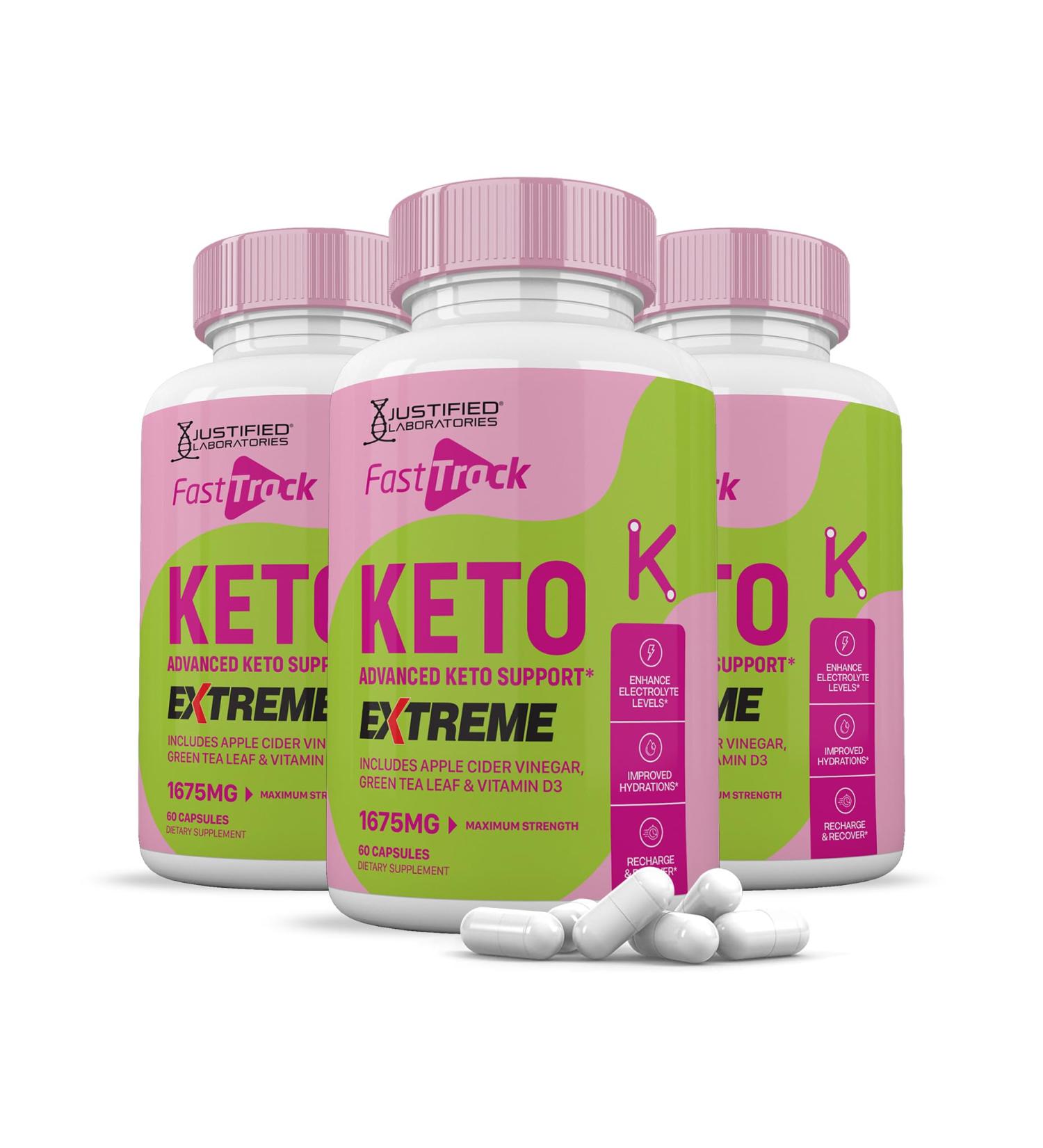 (3 Pack) Fast Track Keto ACV Extreme Pills 1675MG Keto Support Blend Alternative to Fasttrack Keto Gummies Includes Apple Cider Vinegar Extra Virgin Olive Oil Powder Green Tea Leaf 180 Capsules - Buy Online on GoSupps.com