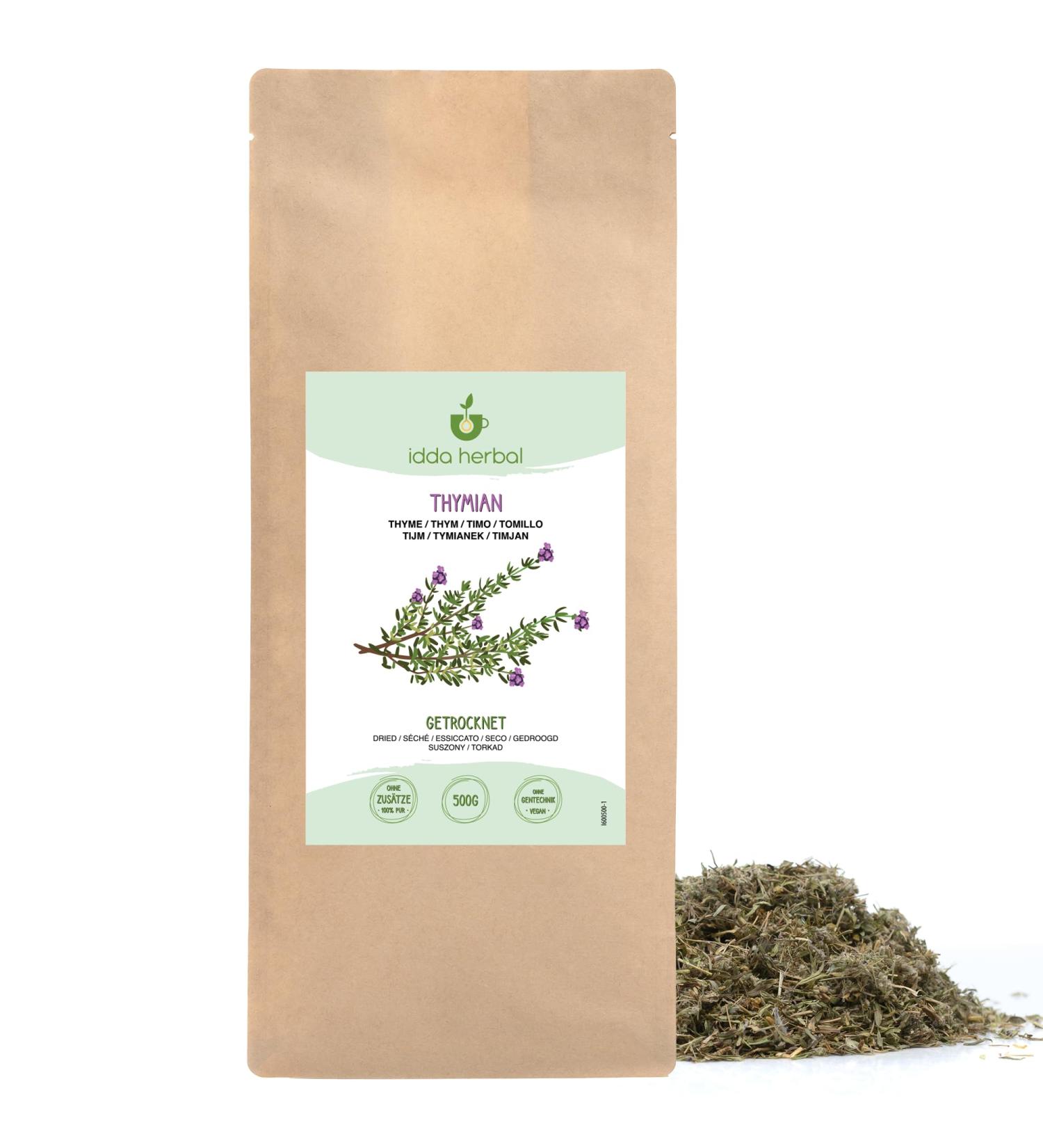 Dried Rubbed Thyme 500g (1.1lb) - 100% Pure & Natural for Spice Mixtures & Tea - Buy Online on GoSupps.com