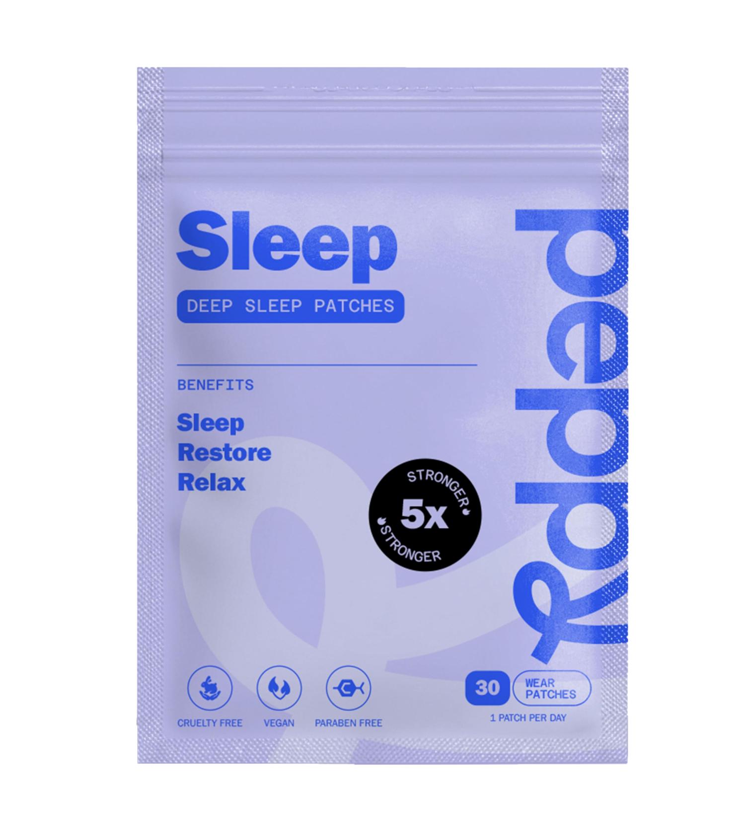peppy Sleep Patches 30 Day Supply - Nighttime Herbal Patch with Valerian Hops & Natural Botanicals - Gentle Restful Sleep Aid Transdermal Patch for Adults - Relaxation Support 1 - Buy Online on GoSupps.com