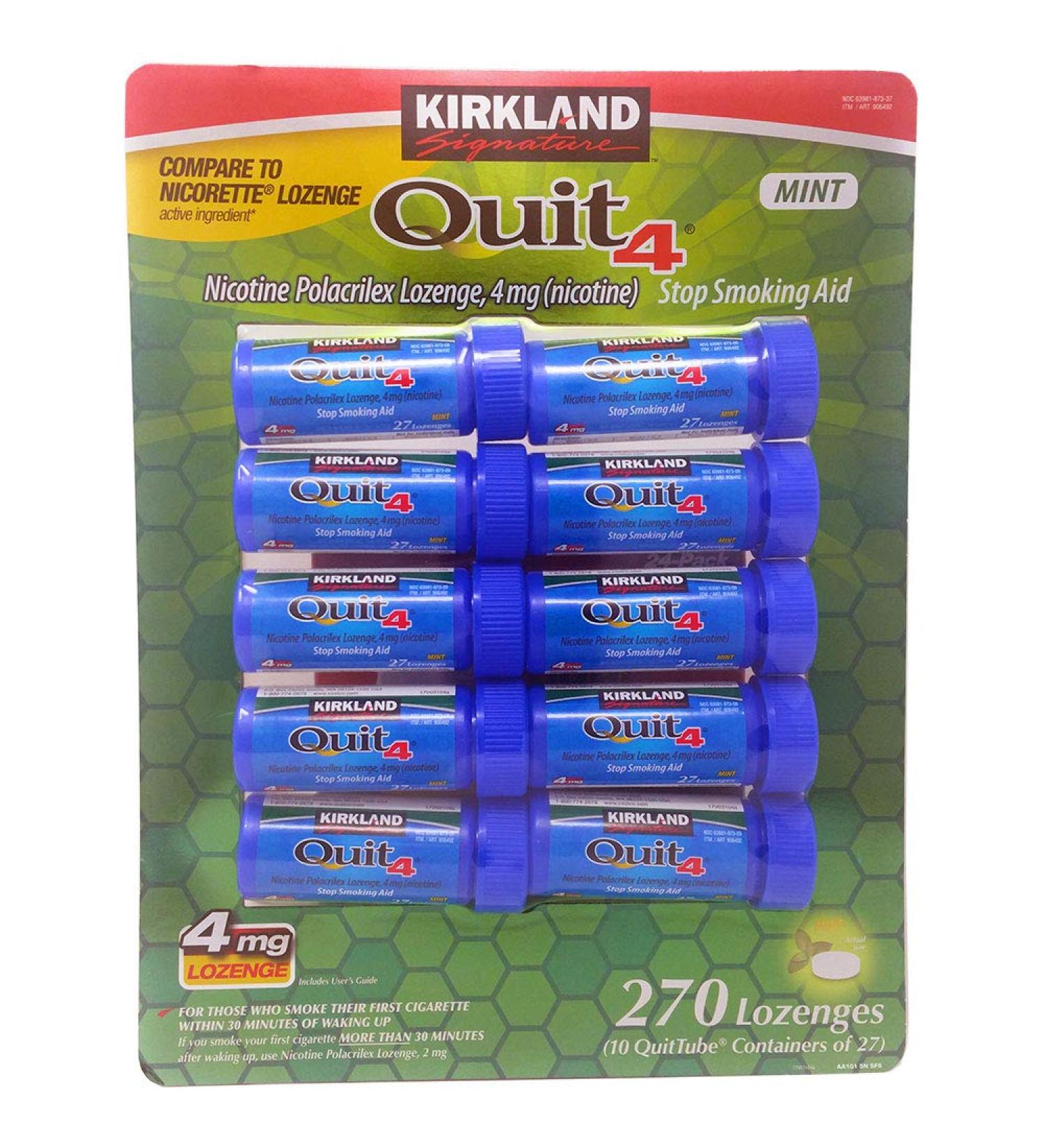 Nicoderm Quit4 4mg lozenge, 270 Count