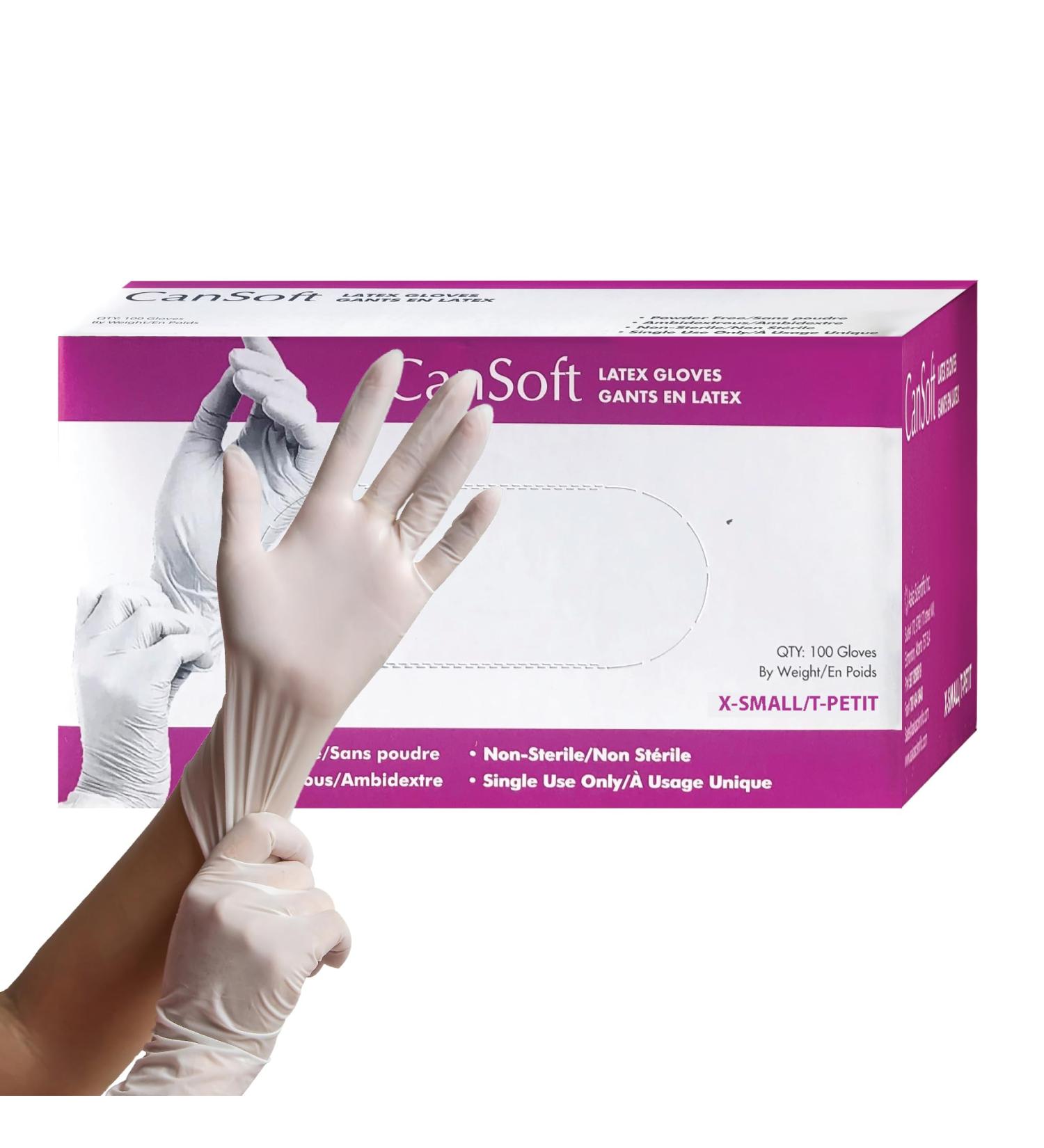 Extra Small LAtex Glove Powder Free 100 Pcs/Box - Buy Online on GoSupps.com