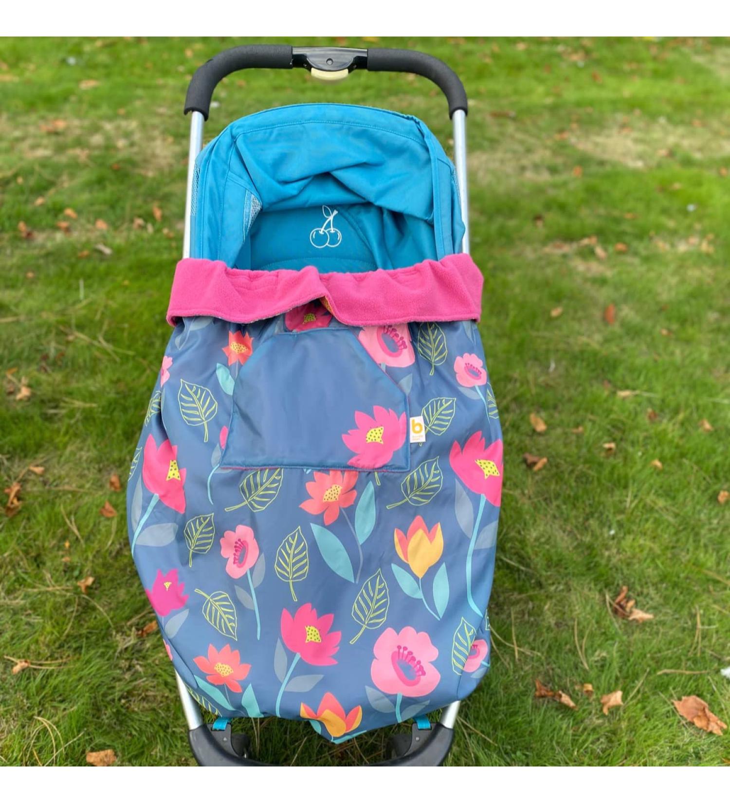 Babywearing All-Weather Waterproof Sling and Carrier Cover with Fleece Lining - Floral Print - Buy Online on GoSupps.com