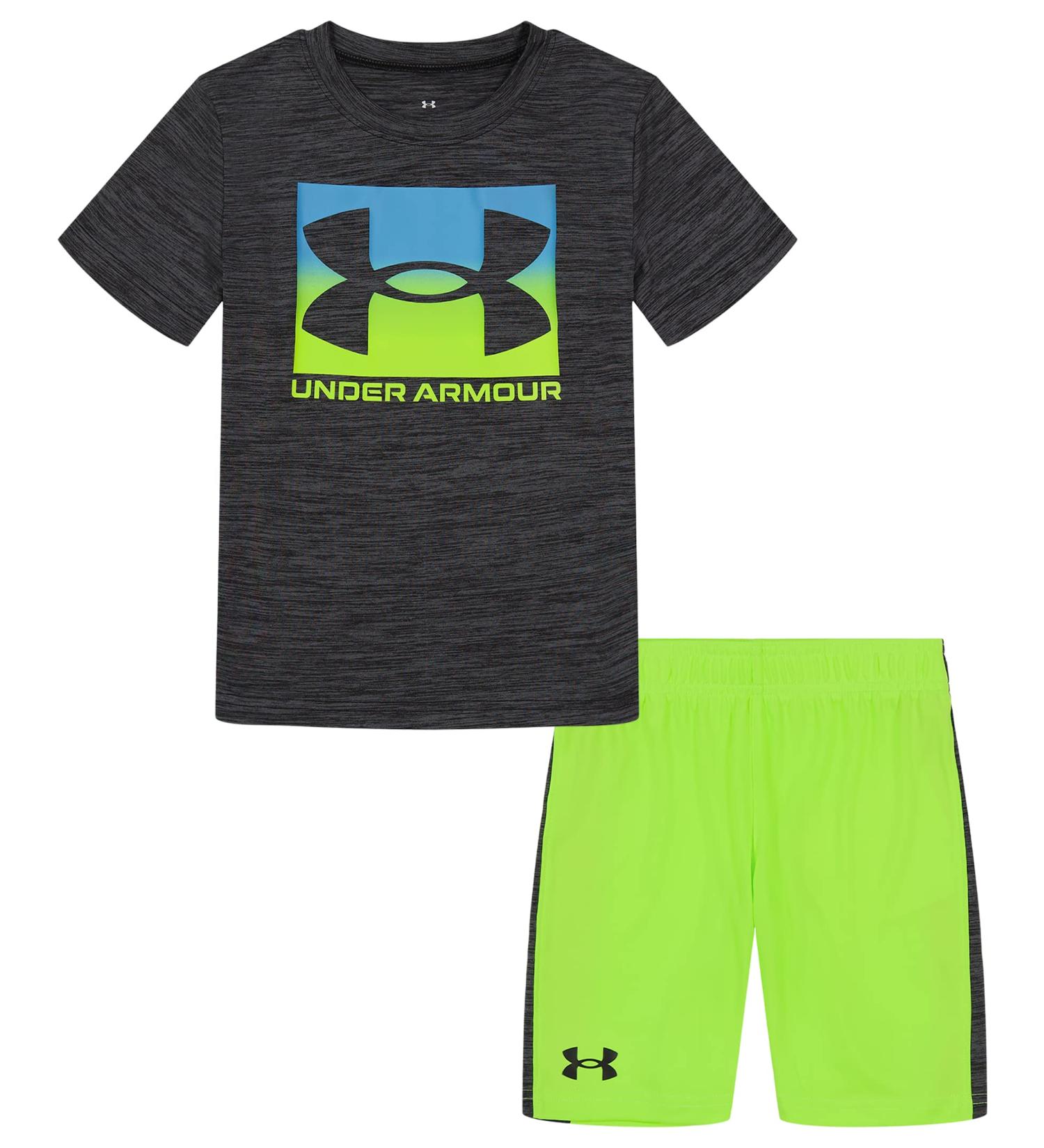 Under Armour UA Dropback Big Logo Set - Pitch Gray - Size 4T - Buy Online on GoSupps.com