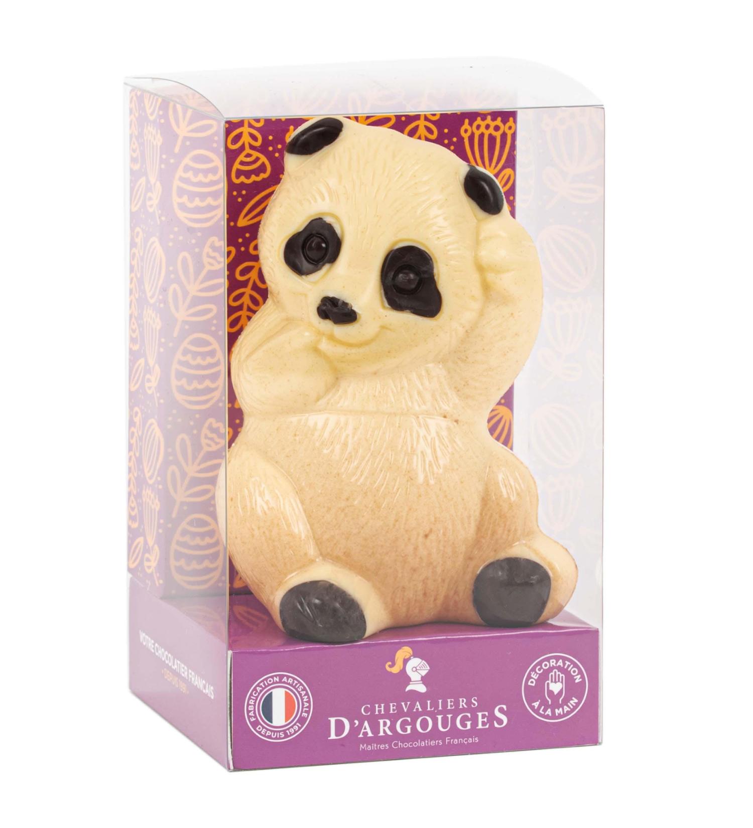 CHEVALIERS D'ARGOUGES French Master Chocolatiers - Panda white chocolate 28% - Easter chocolate - 90g tube - Buy Online on GoSupps.com