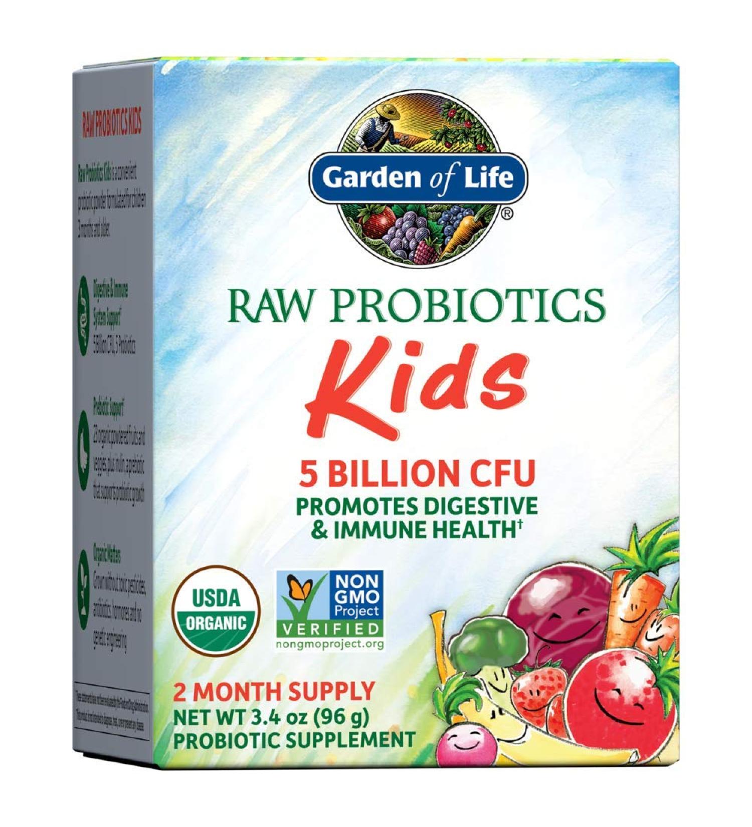 Garden of Life RAW Probiotics for Kids - 3.4 oz | Best Probiotic for Children's Health - Buy Online on GoSupps.com